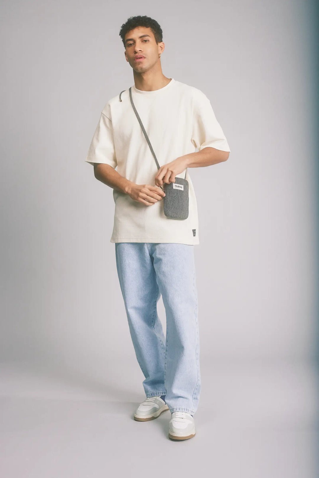 Cotton phone pouch HINDBAG Grey