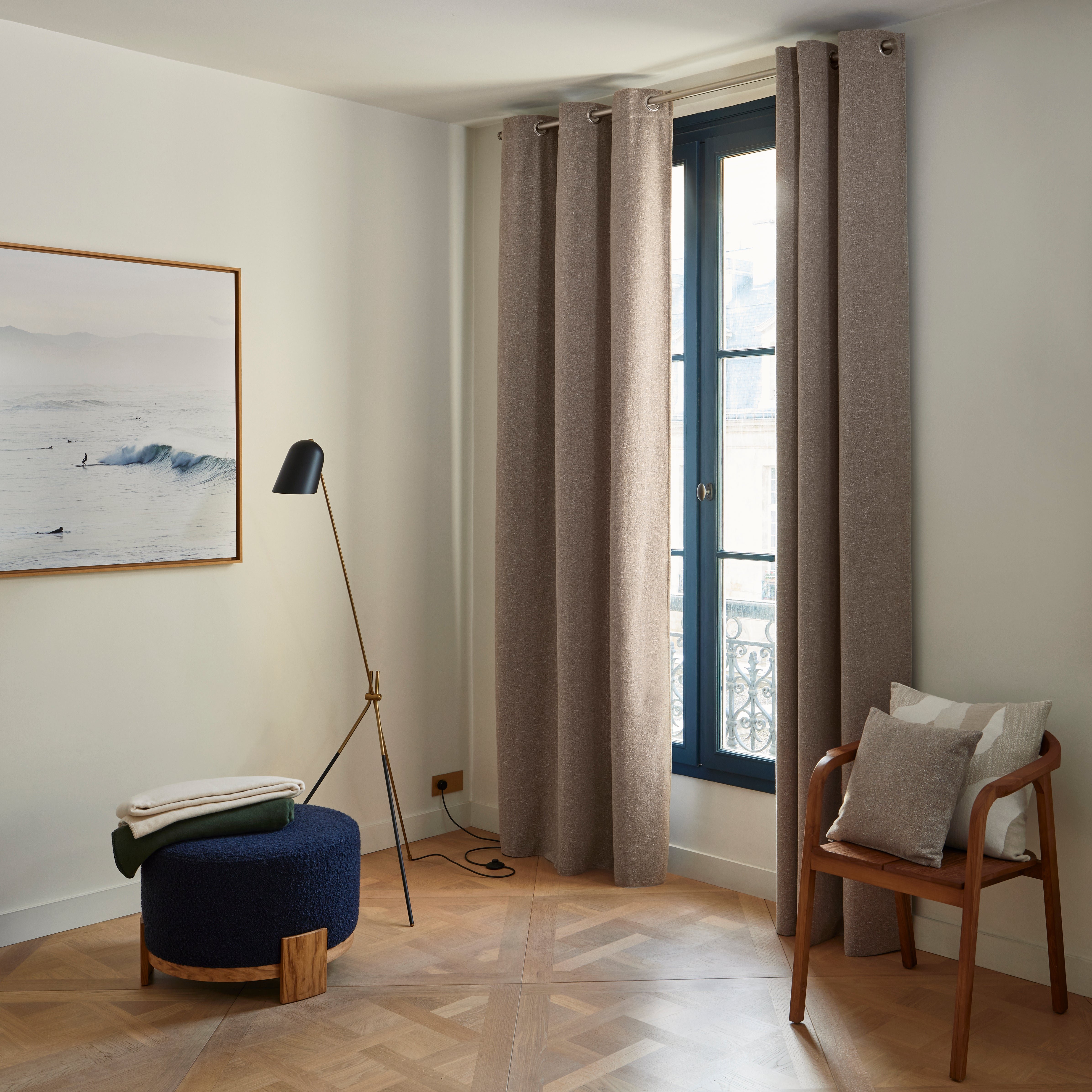 Curtain with eyelets MADURA Beige