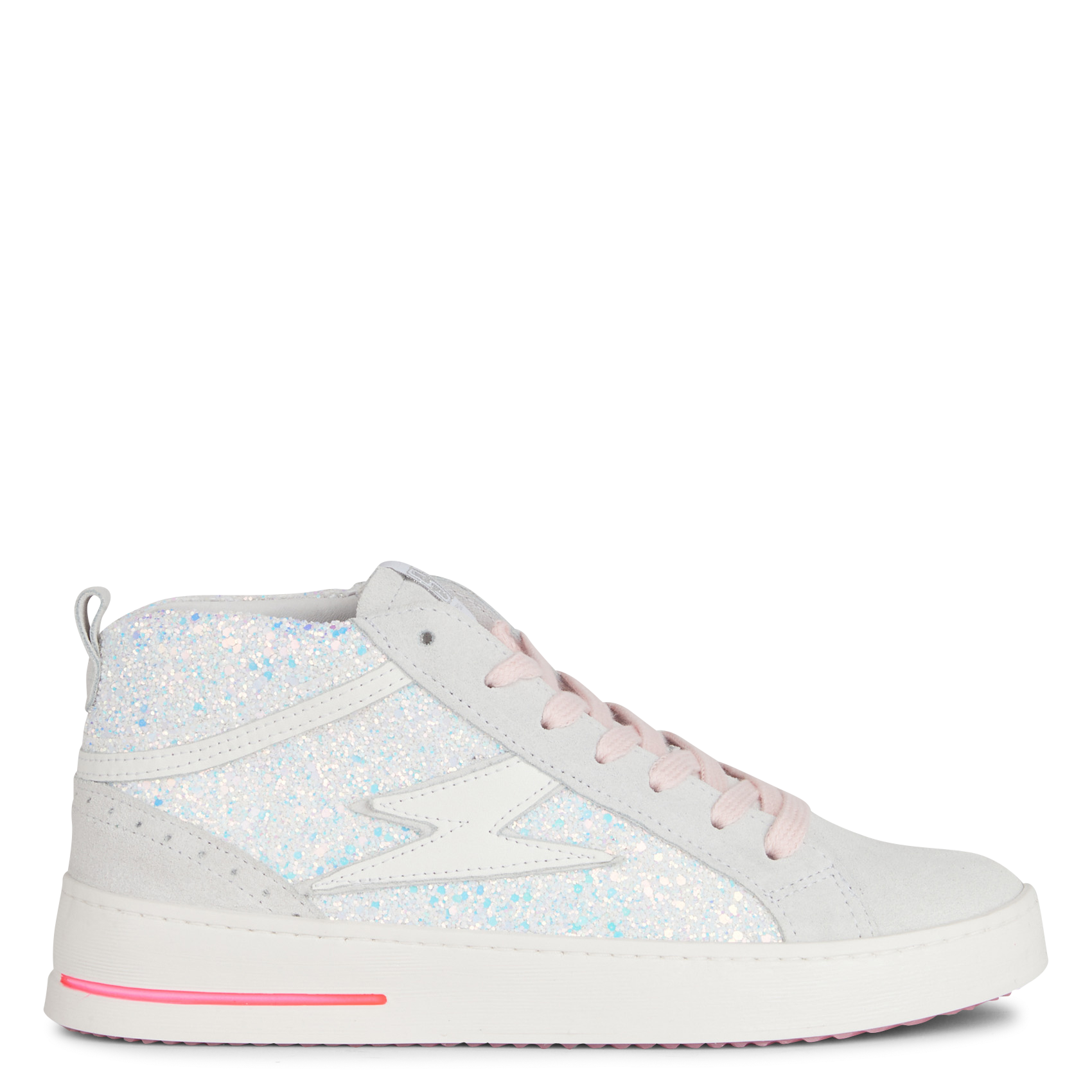 Baskets montantes bi-matière SEMERDJIAN - SMR Beige