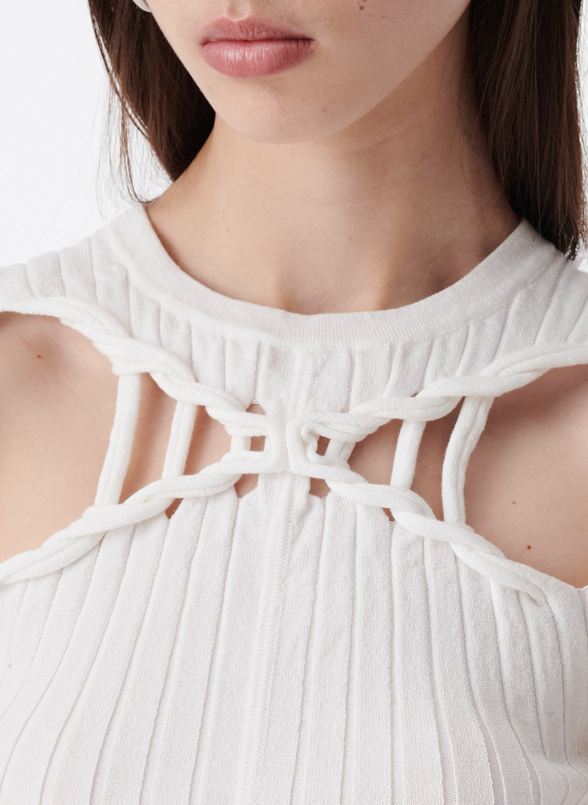 Printed viscose top IRO White