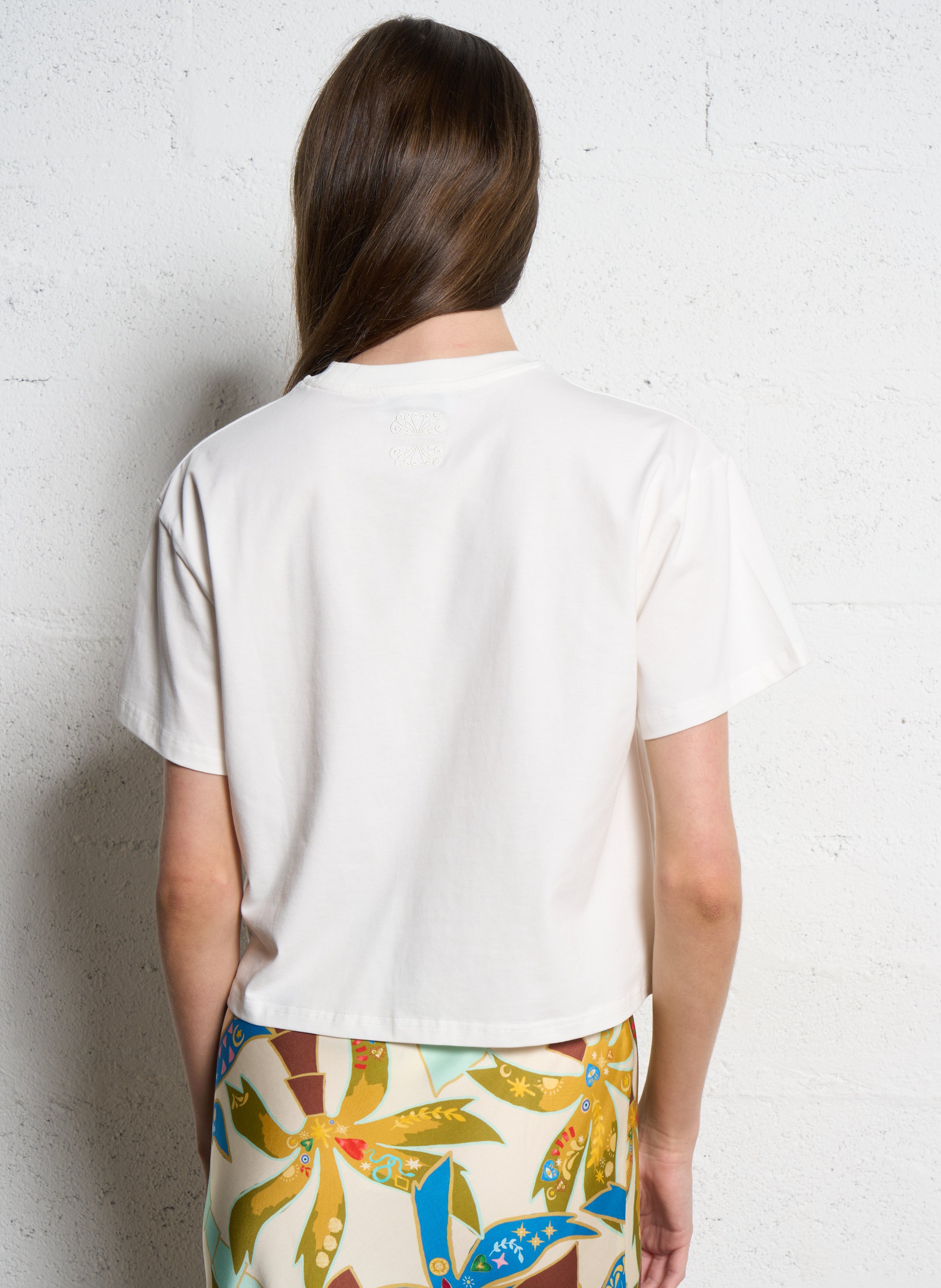 Camiliday round-neck sleeveless cotton top NEVER FULLY DRESSED White