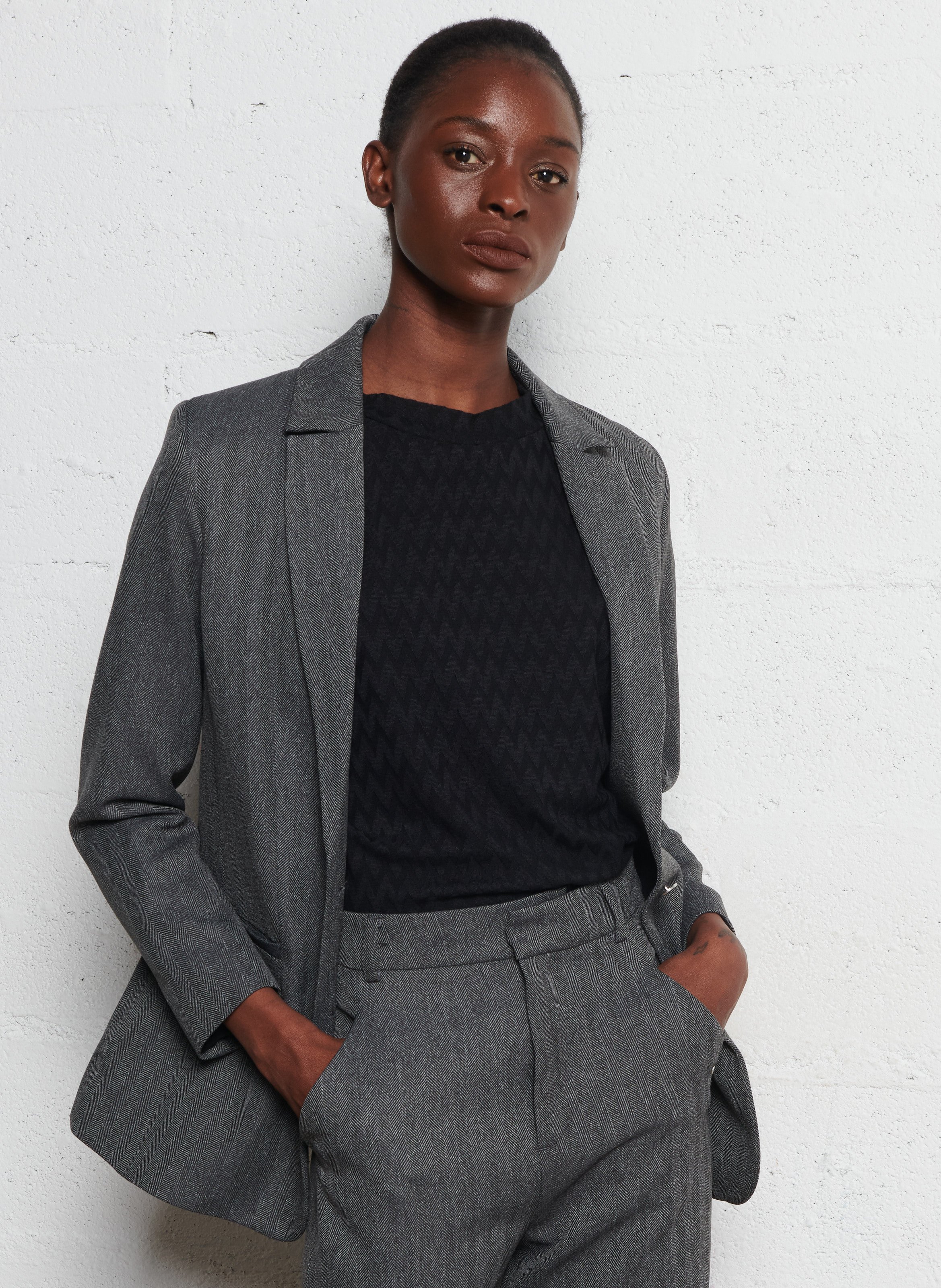 Dala suit jacket I CODE Grey