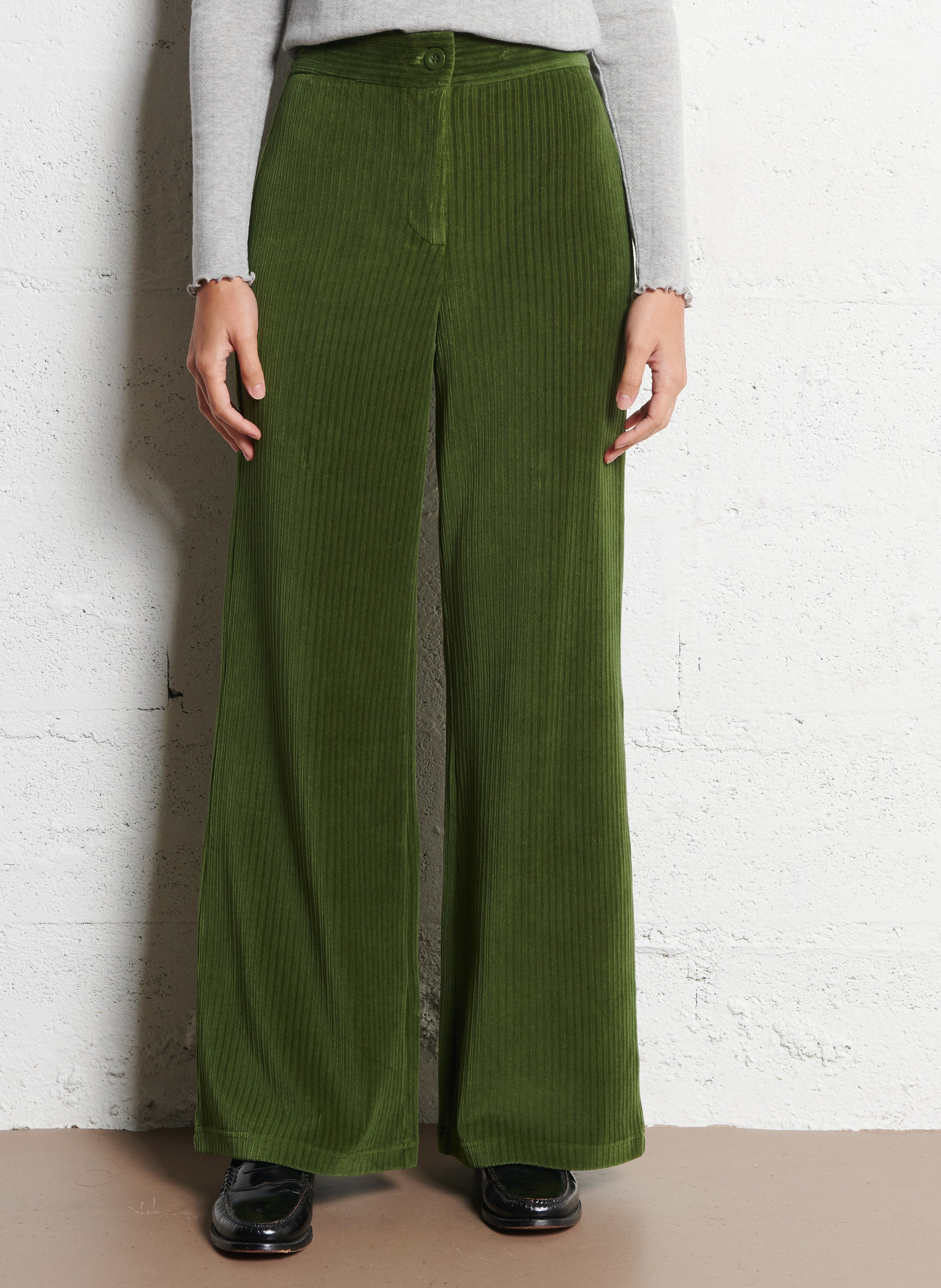 Pantalon droit en coton mélangé NICE THINGS