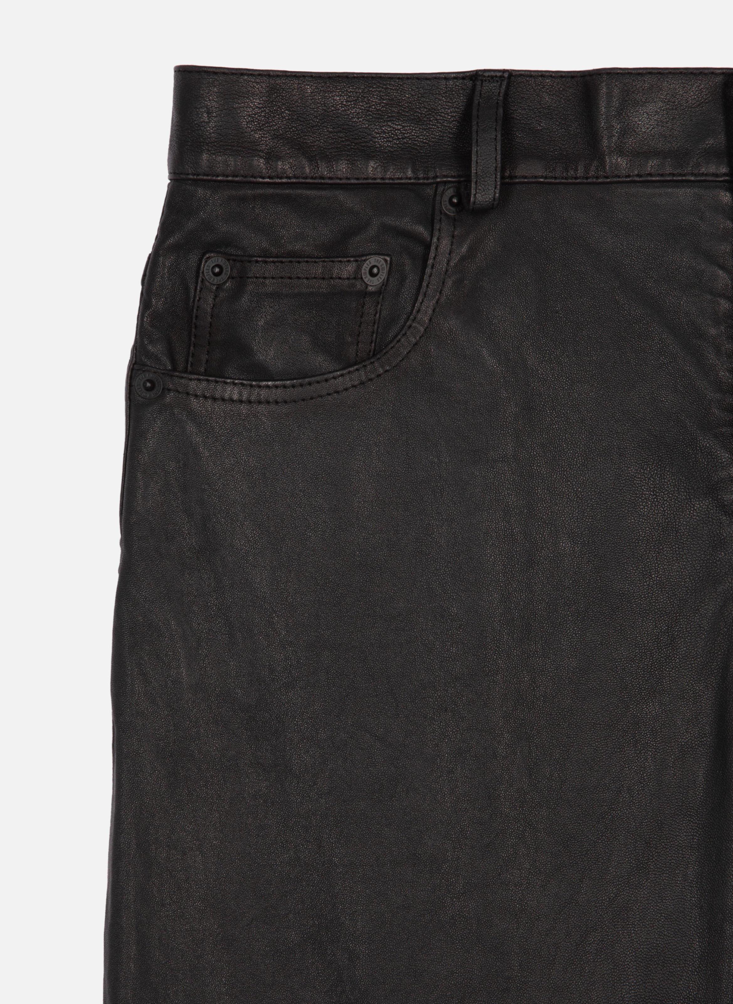 Slim leather pants THE KOOPLES Black