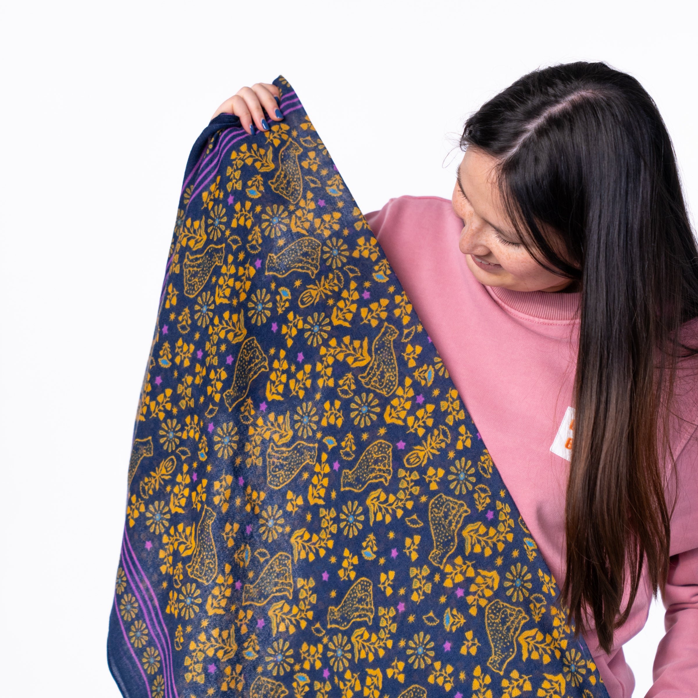 Constance wool scarf BILLYBELT Blue