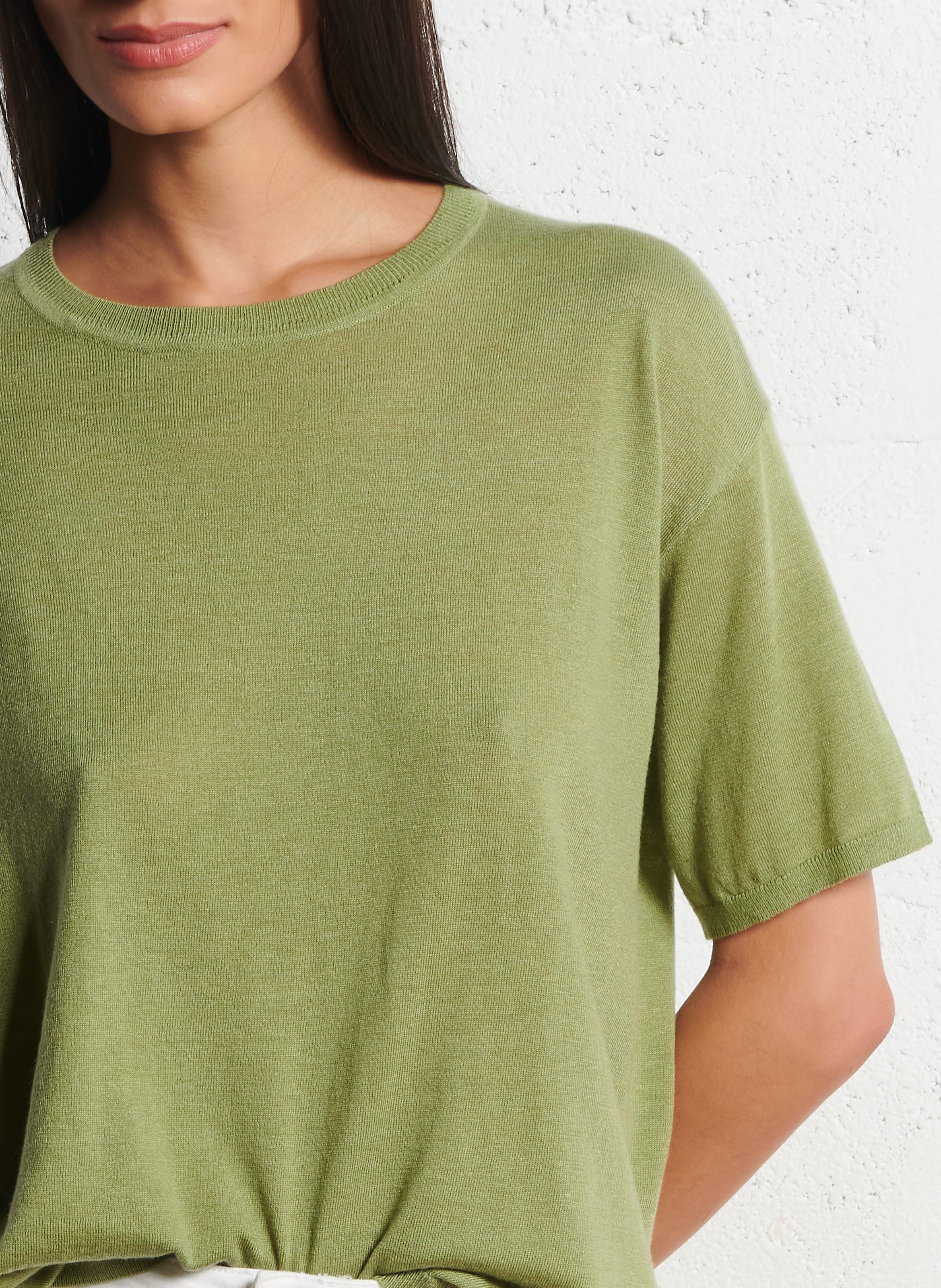 Tee-shirt col rond  MAISON 123 Vert