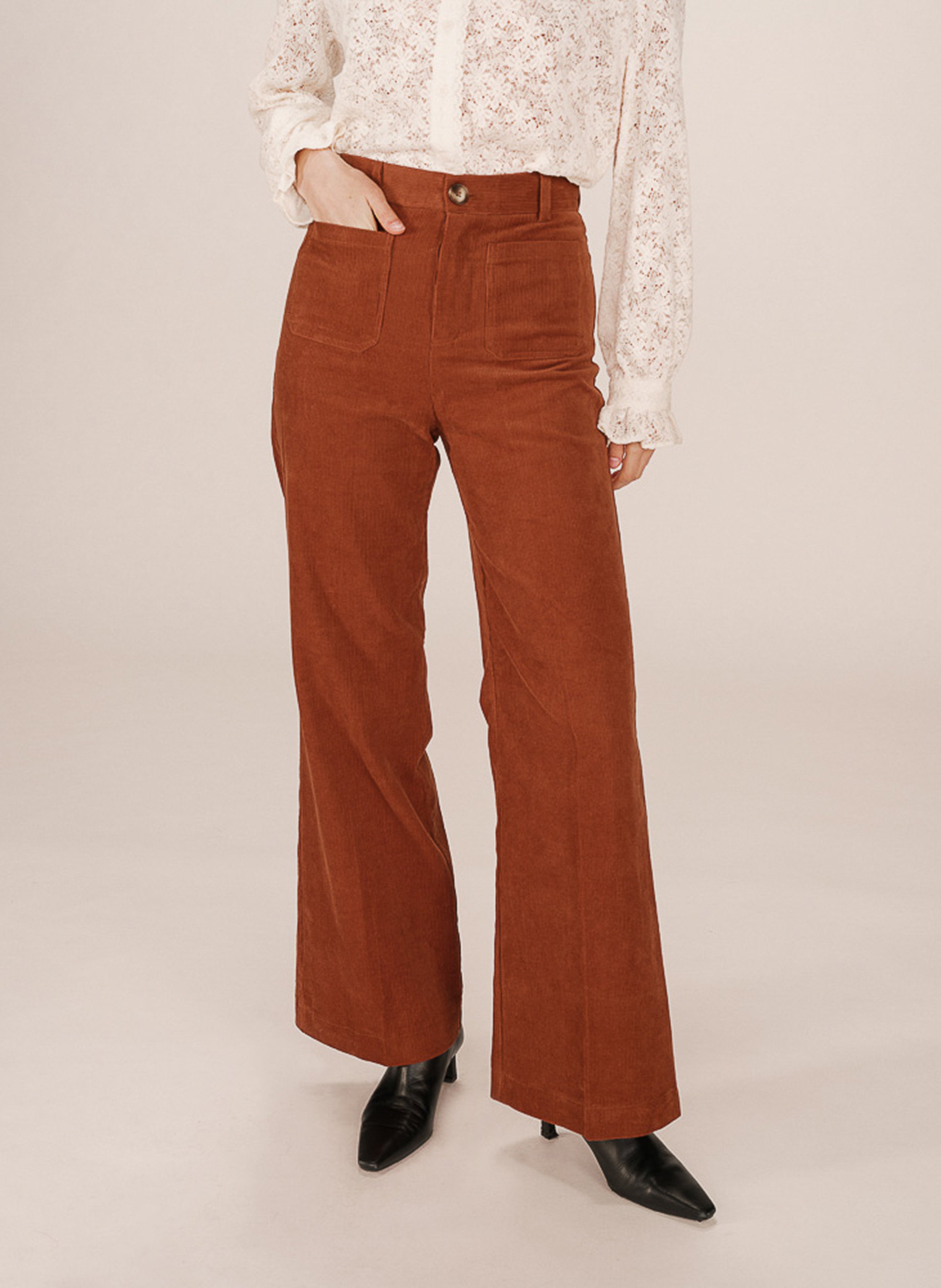 Slim-fit cotton cargo pants GRACE ET MILA