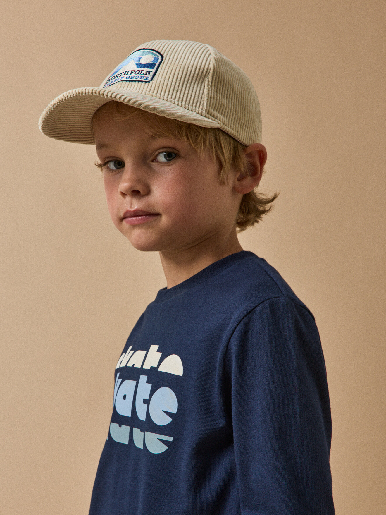 Organic cotton printed t-shirt CYRILLUS Blue