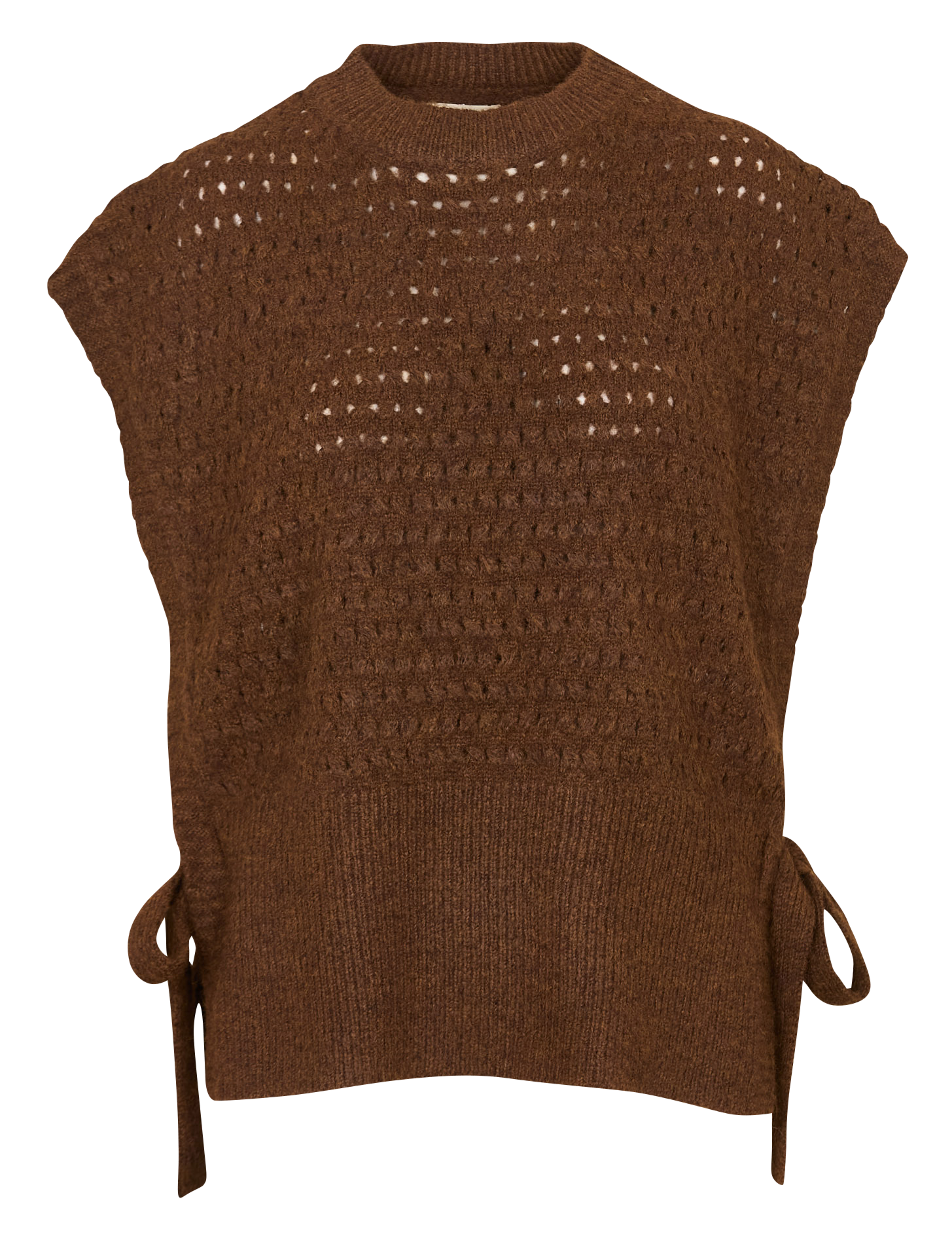 Weiter Pullover mit Rundhalsausschnitt THE KORNER Braun