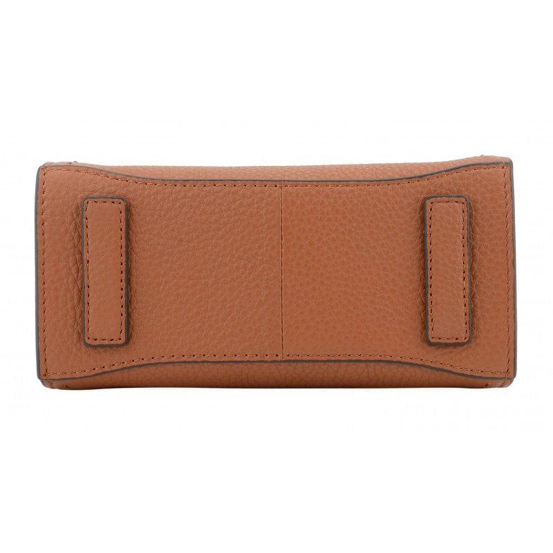 Handbag - cowhide leather POURCHET Brown