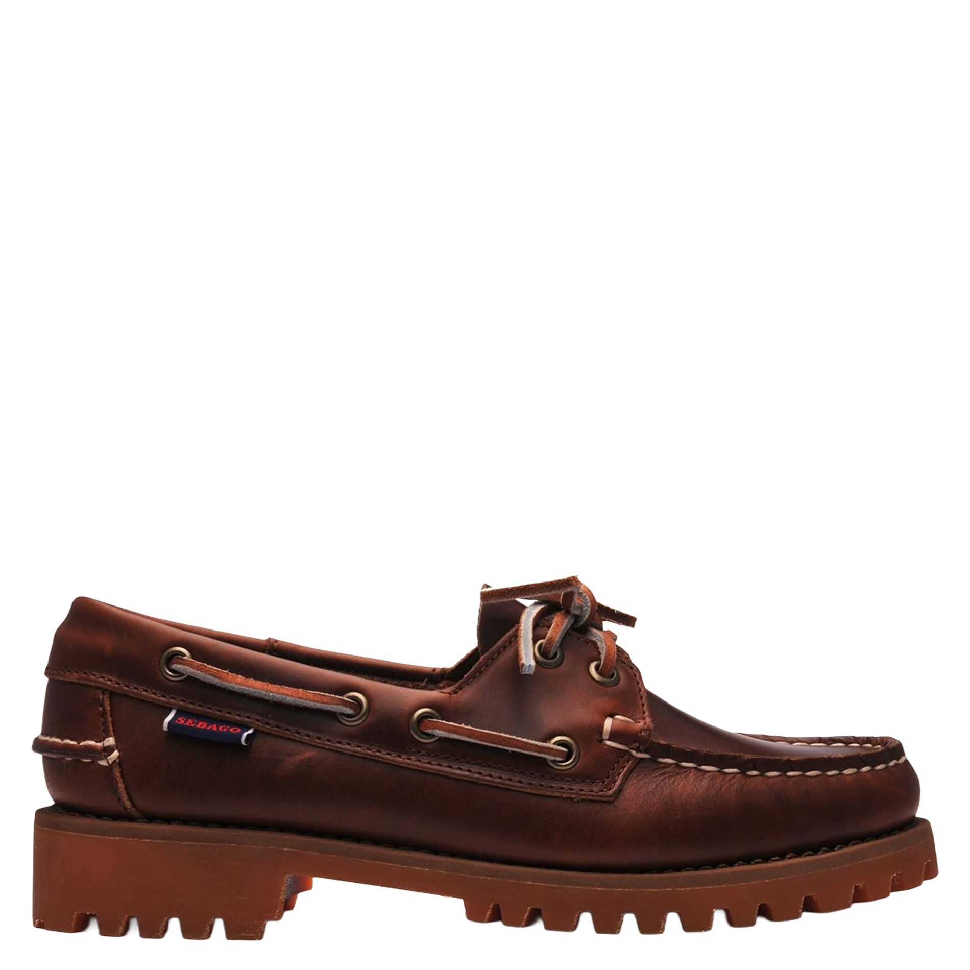 Plain leather lace-up moccasins SEBAGO