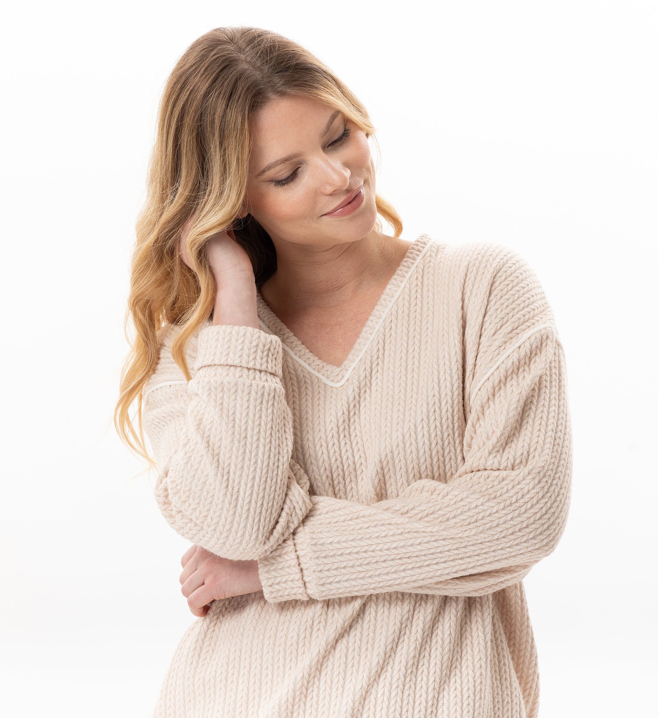 Knitted homewear set LE CHAT Beige