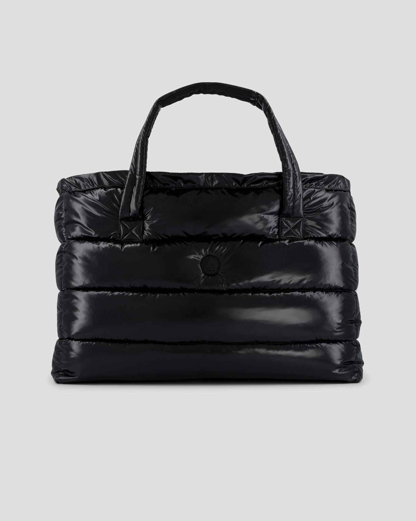 Glossy Maxi Lacquered Leina Tote Bag JOTT Black