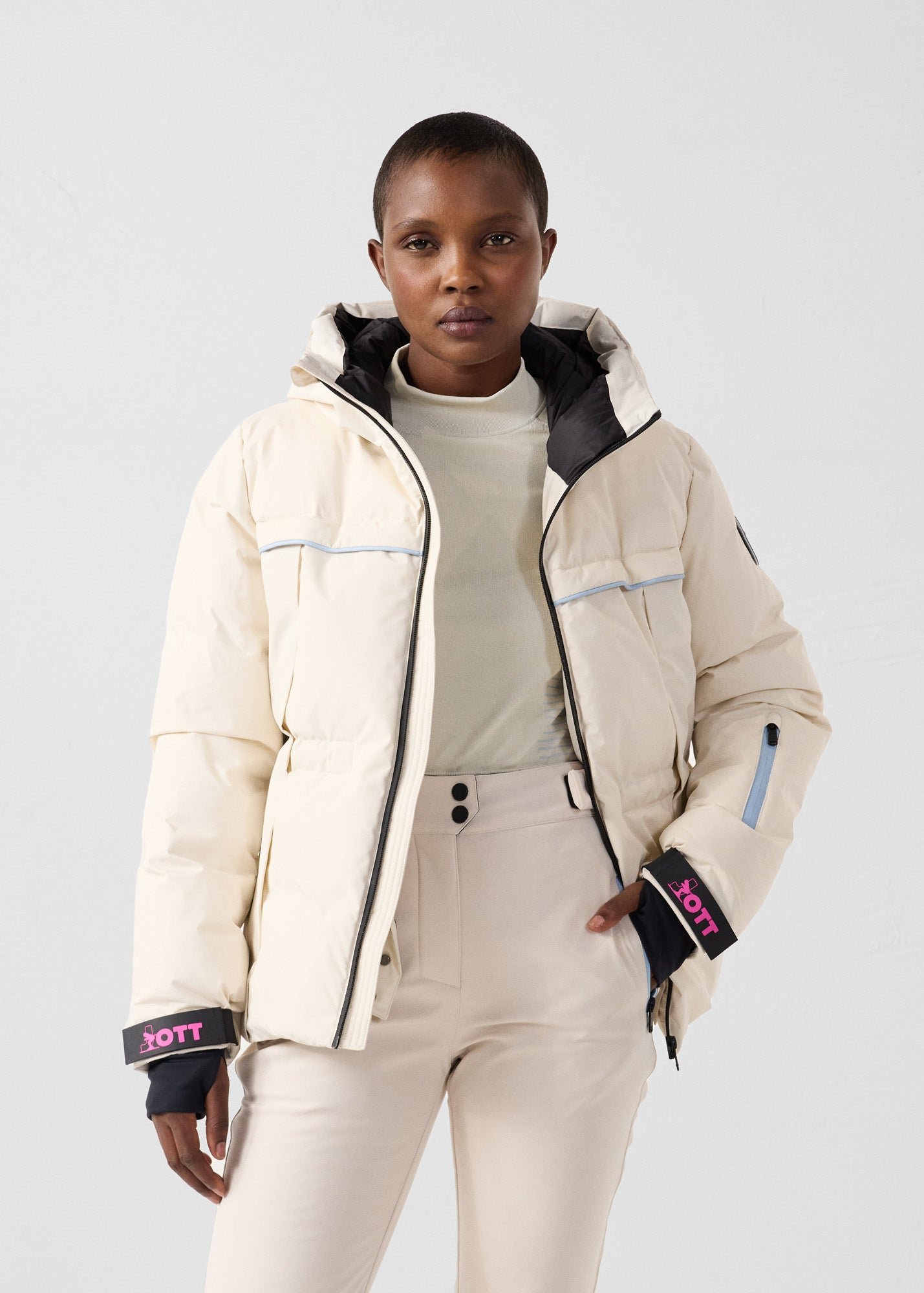 Soldanelle extreme cold ski jacket JOTT White