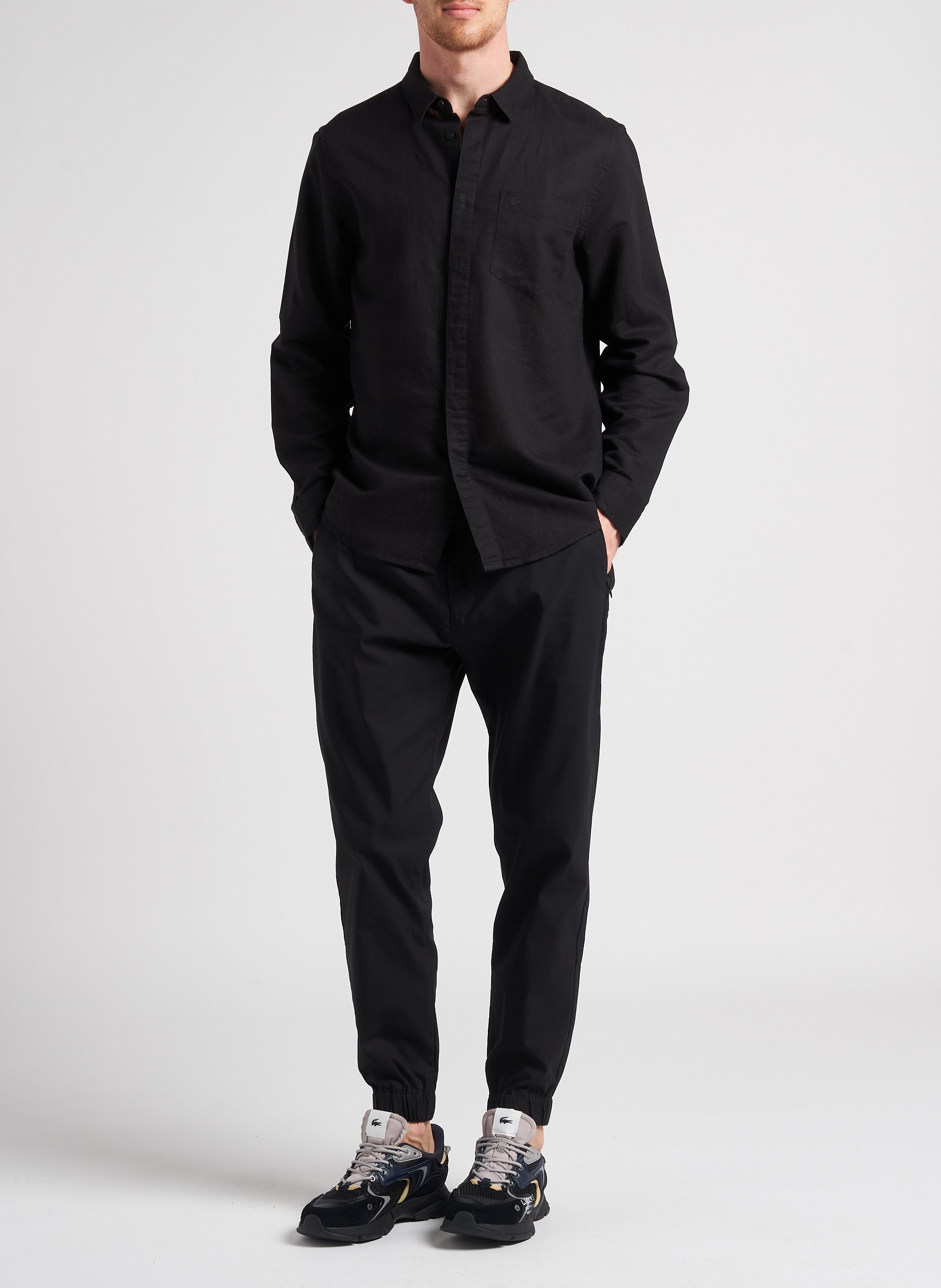 Joggingbroek | katoenblend CALVIN KLEIN Zwart