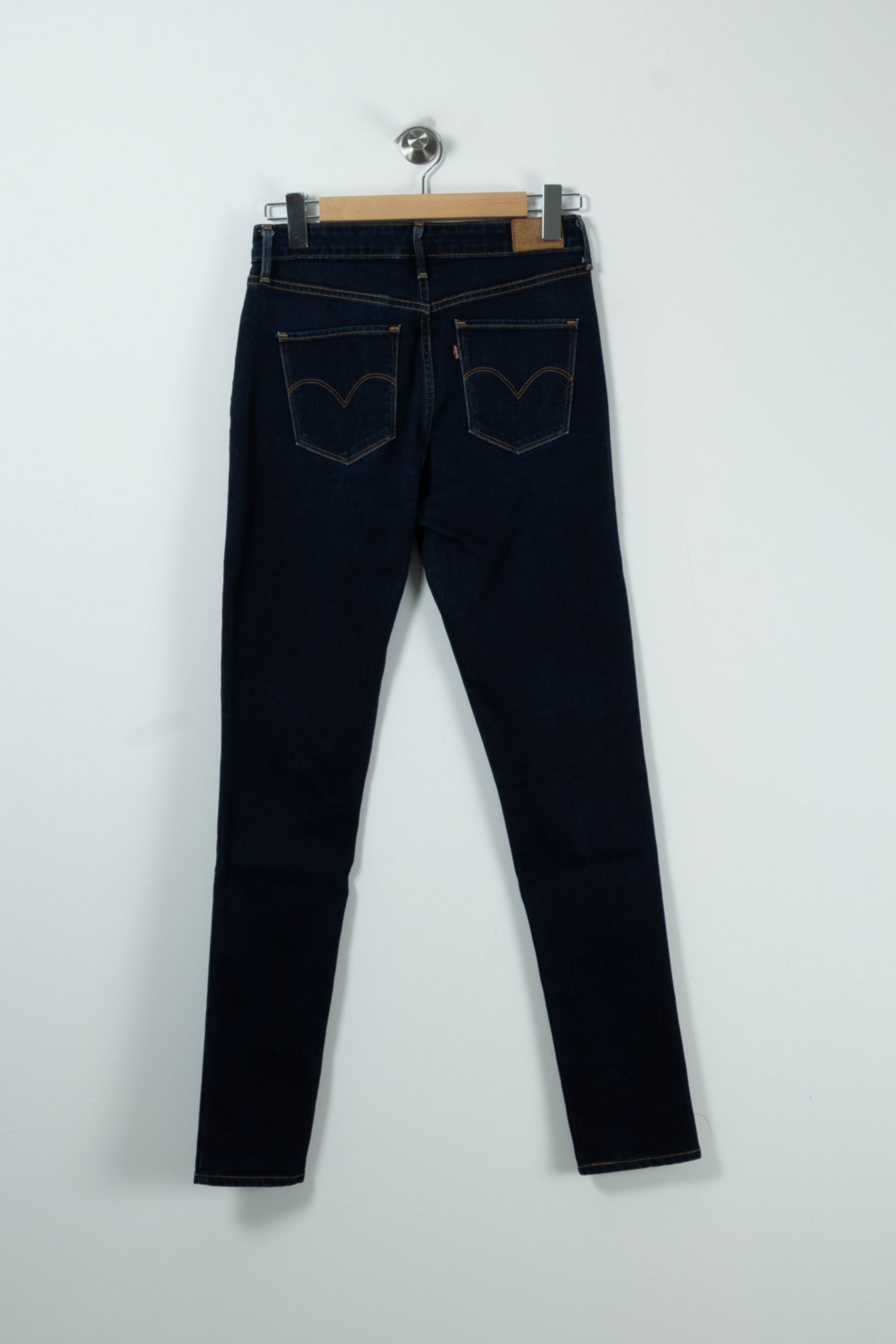 Cropped slim jeans with studs LEVI'S - Seconde main Blue