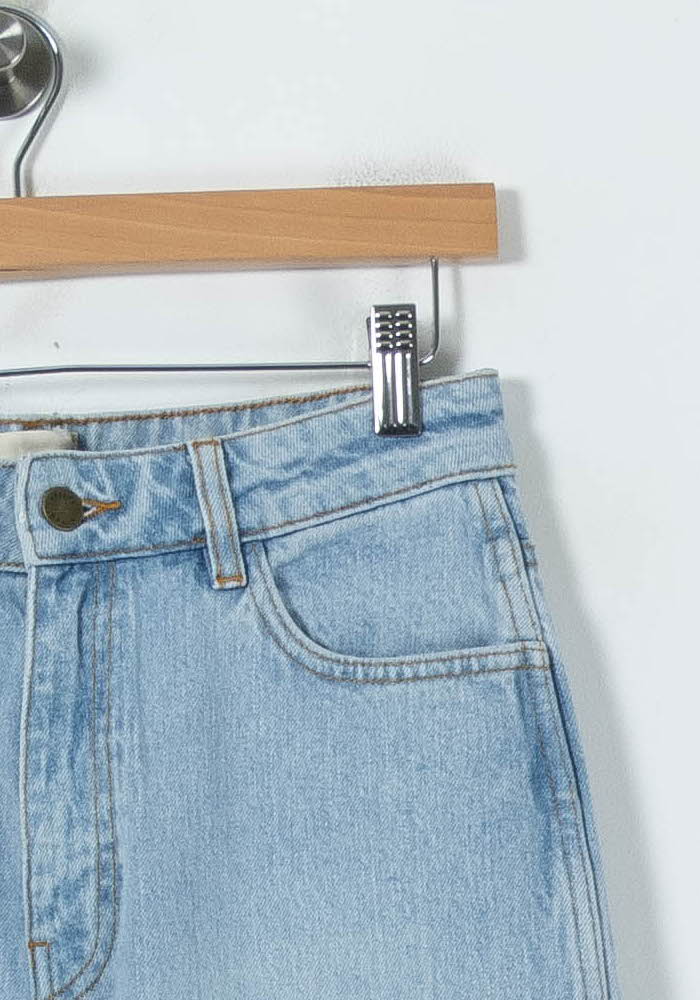 Cropped slim jeans with studs SEZANE - Seconde main Blue