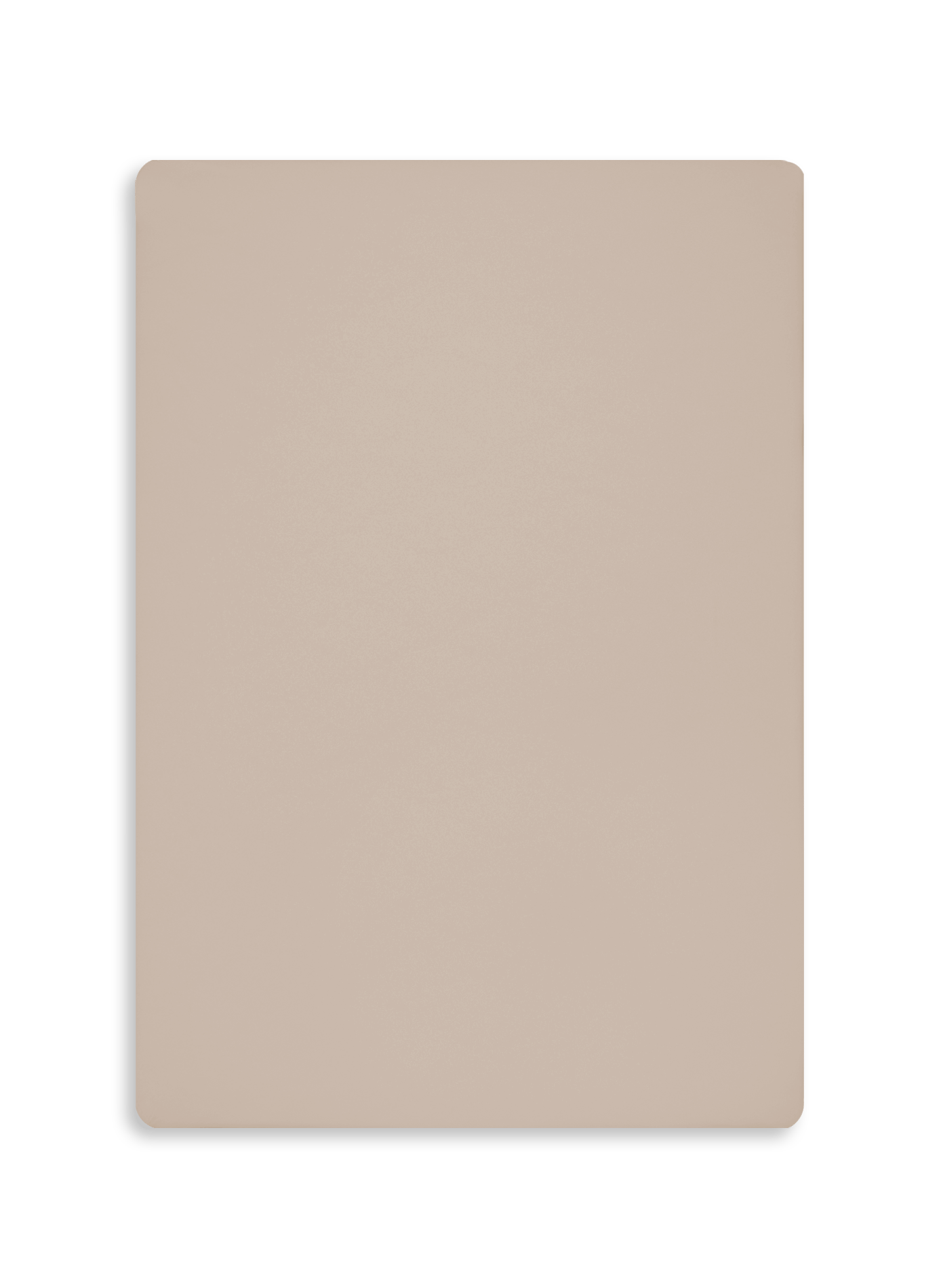 Cotton fitted sheet AU PRINTEMPS PARIS MAISON Beige