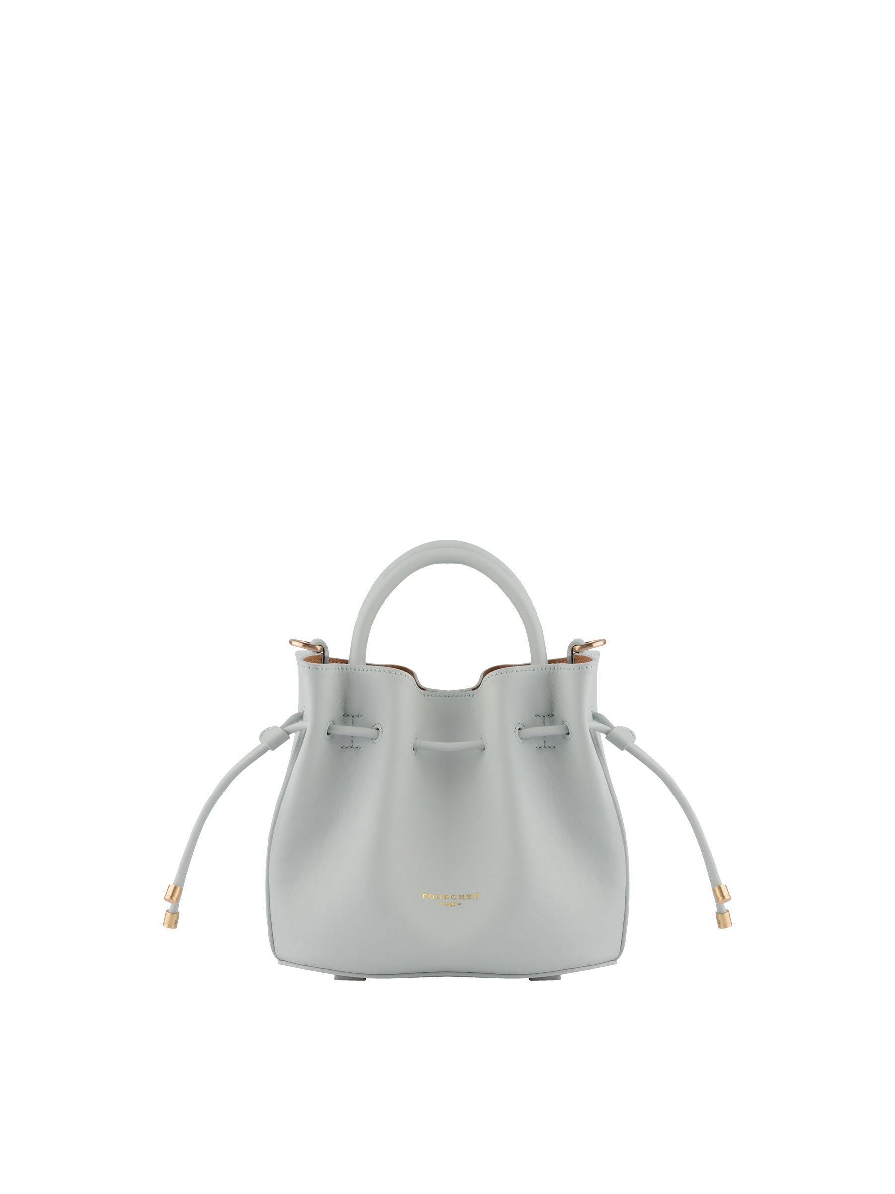 Calfskin leather handbag POURCHET