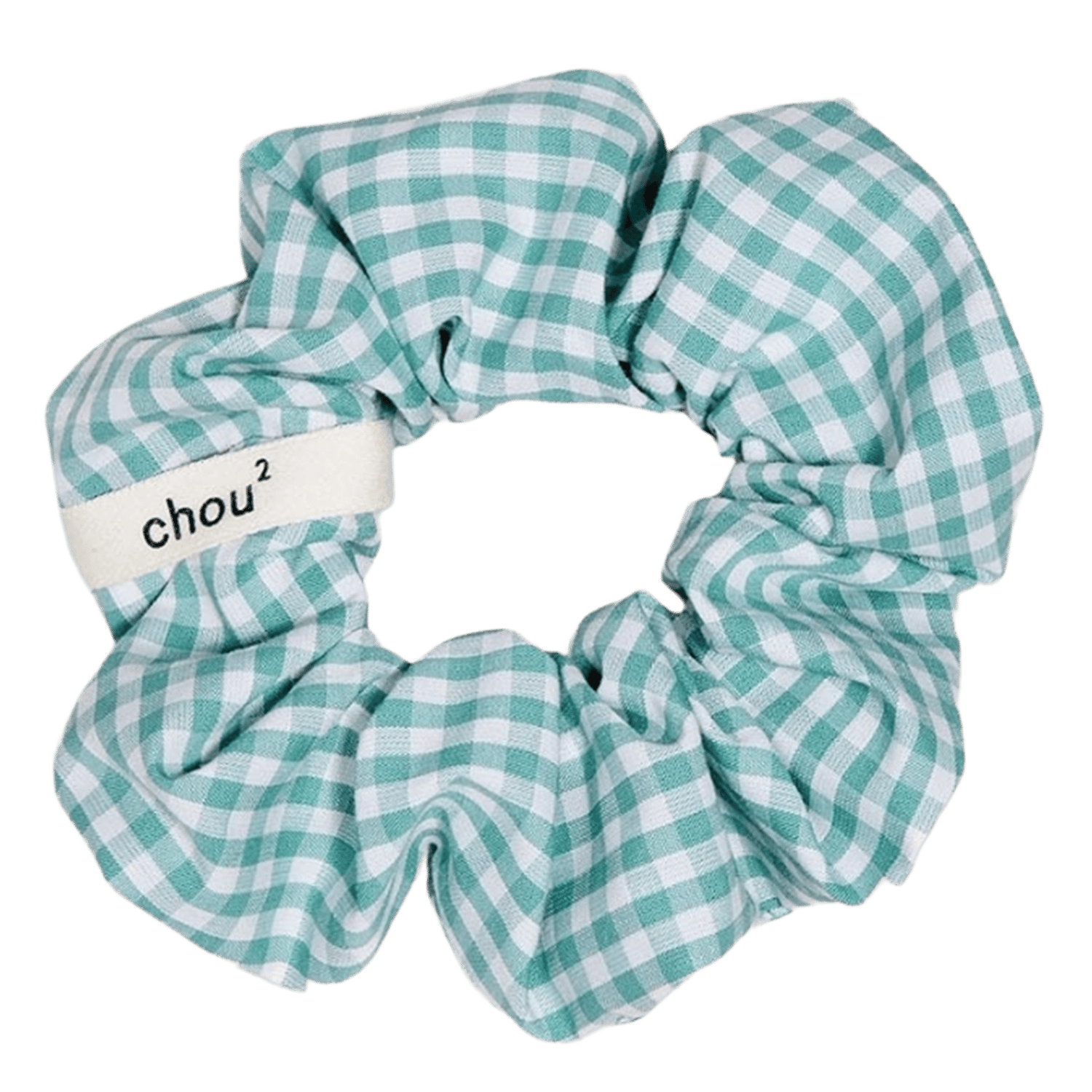 Chouchou à motif vichy CHOU AU CARRE Vert