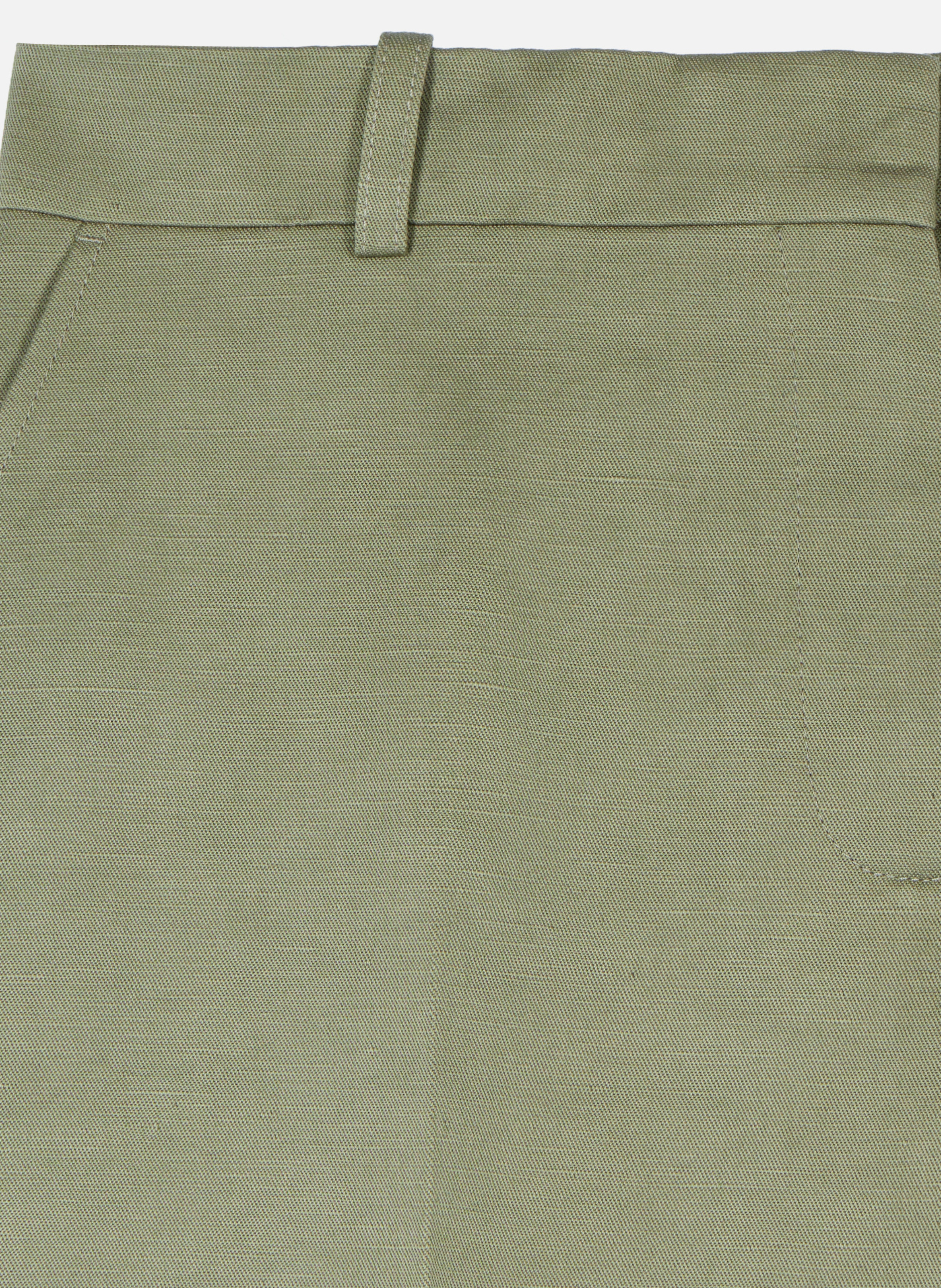 Pantalon large en lin et coton THE KOOPLES Vert