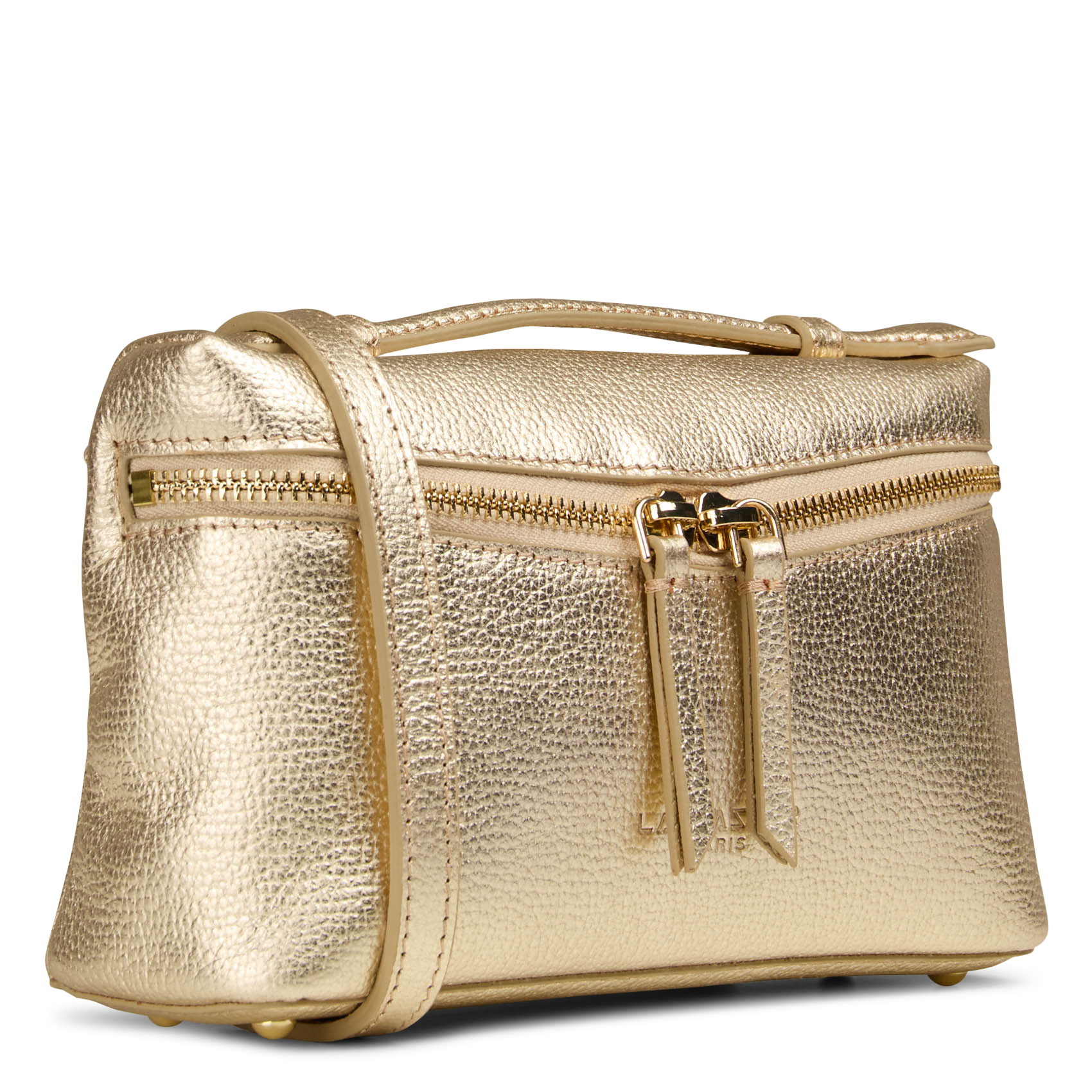 Leren clutch LANCASTER PARIS Goudkleurig