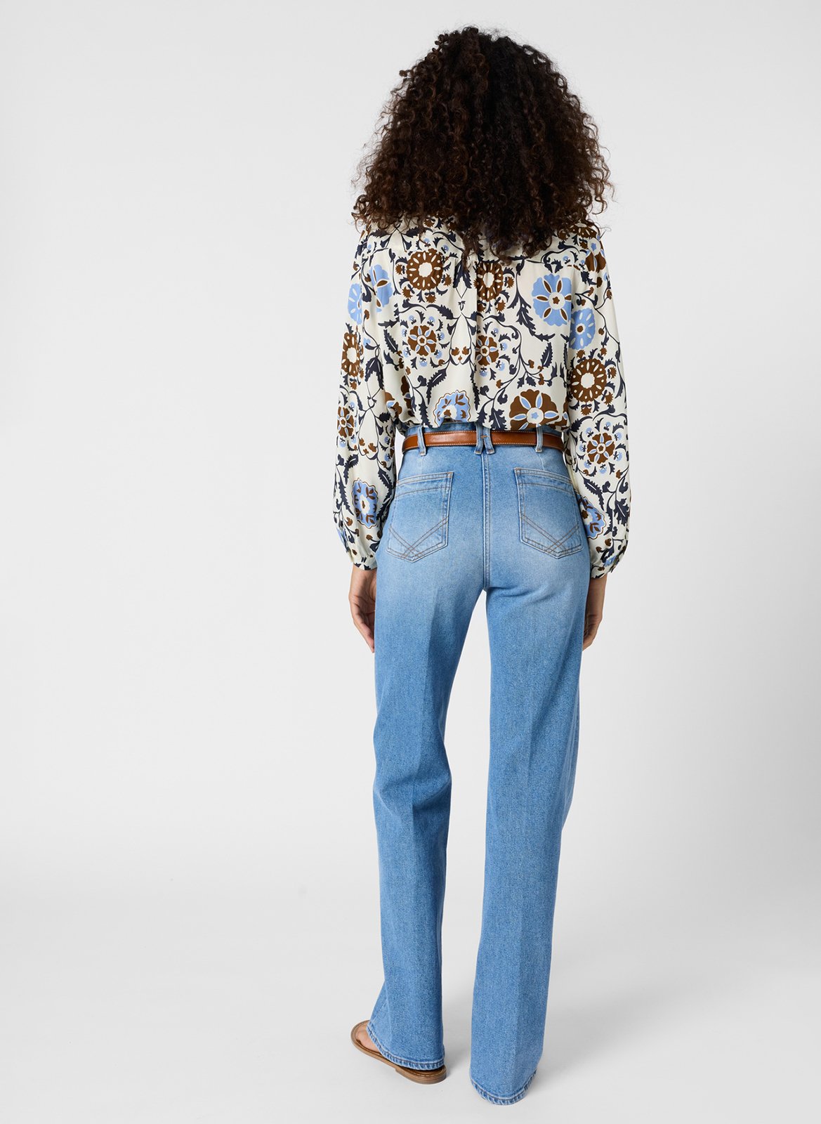 Blouse droite imprimée GERARD DAREL Beige