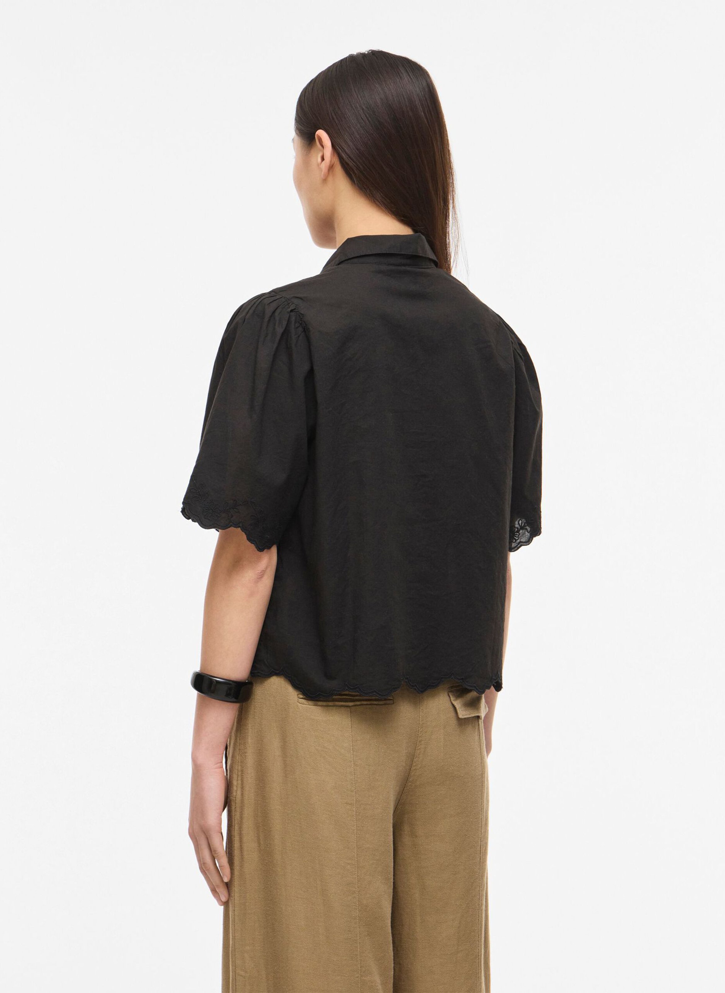 Bluse aus Bio-Baumwolle ROUGE EDIT Grau