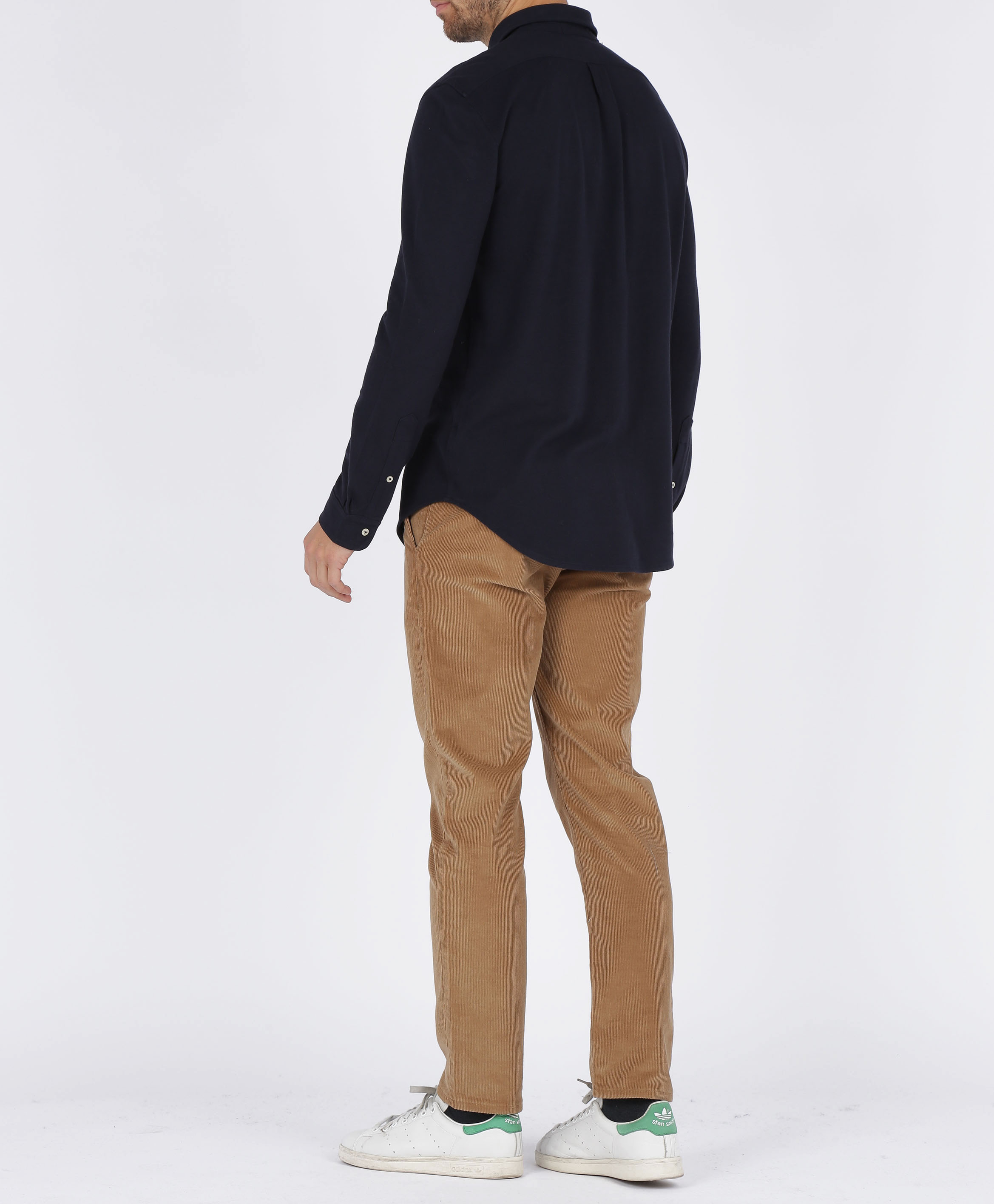 Regular-fit cotton piqué shirt with button-down collar POLO RALPH LAUREN Blue