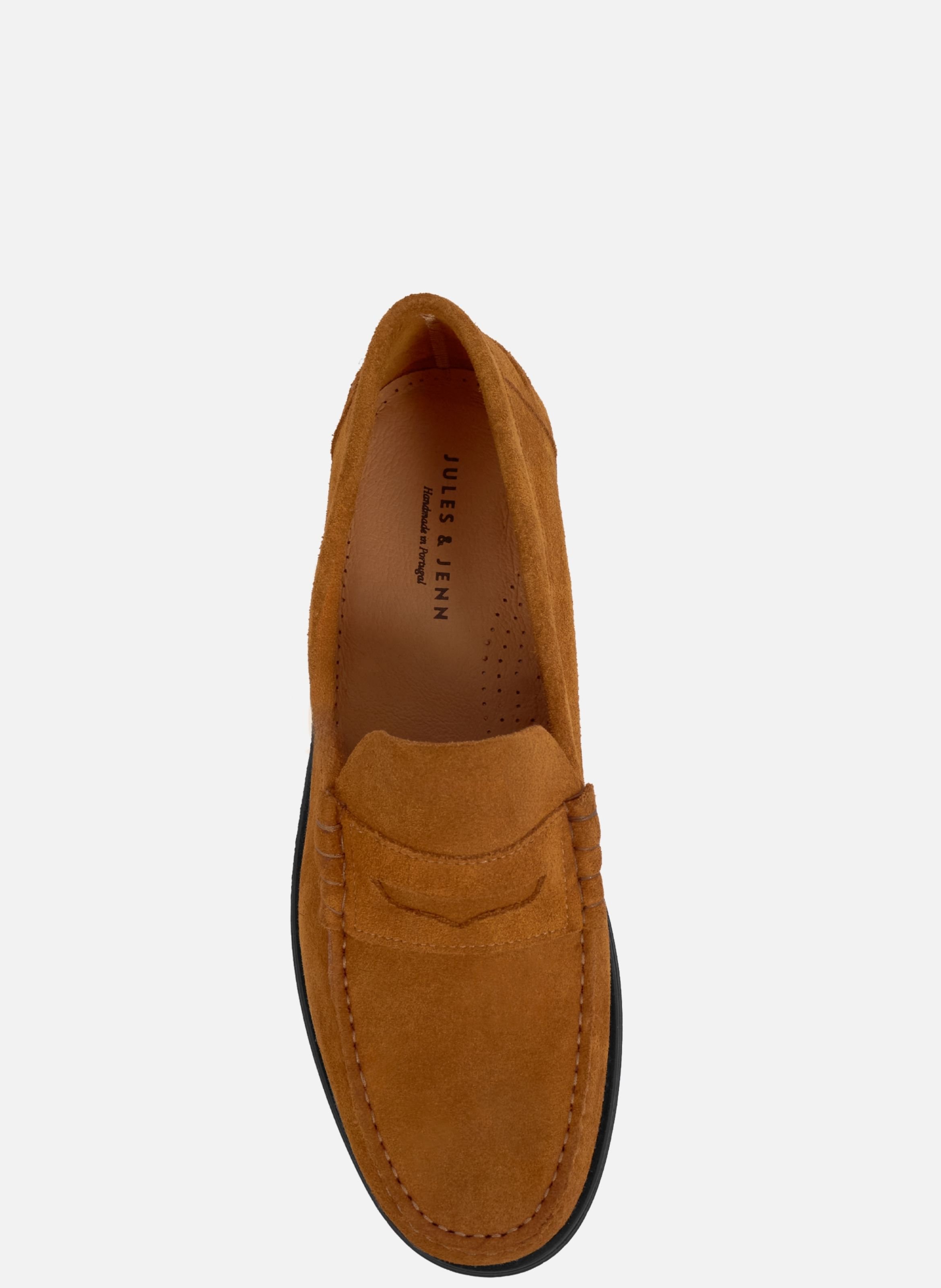 Mocassins gustave cuir daim JULES & JENN Brown