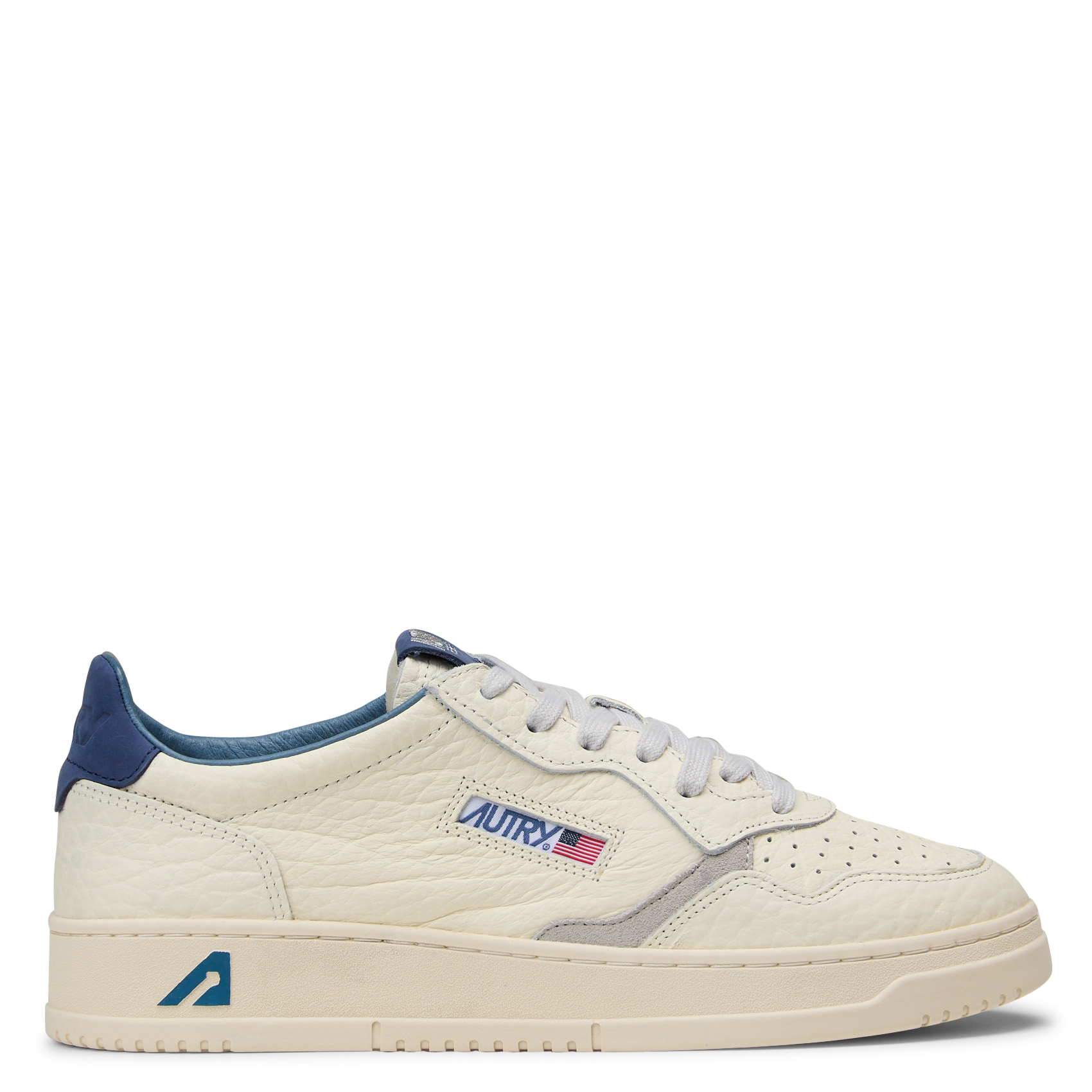 Niedrige Sneaker aus Leder-Mix AUTRY Blau