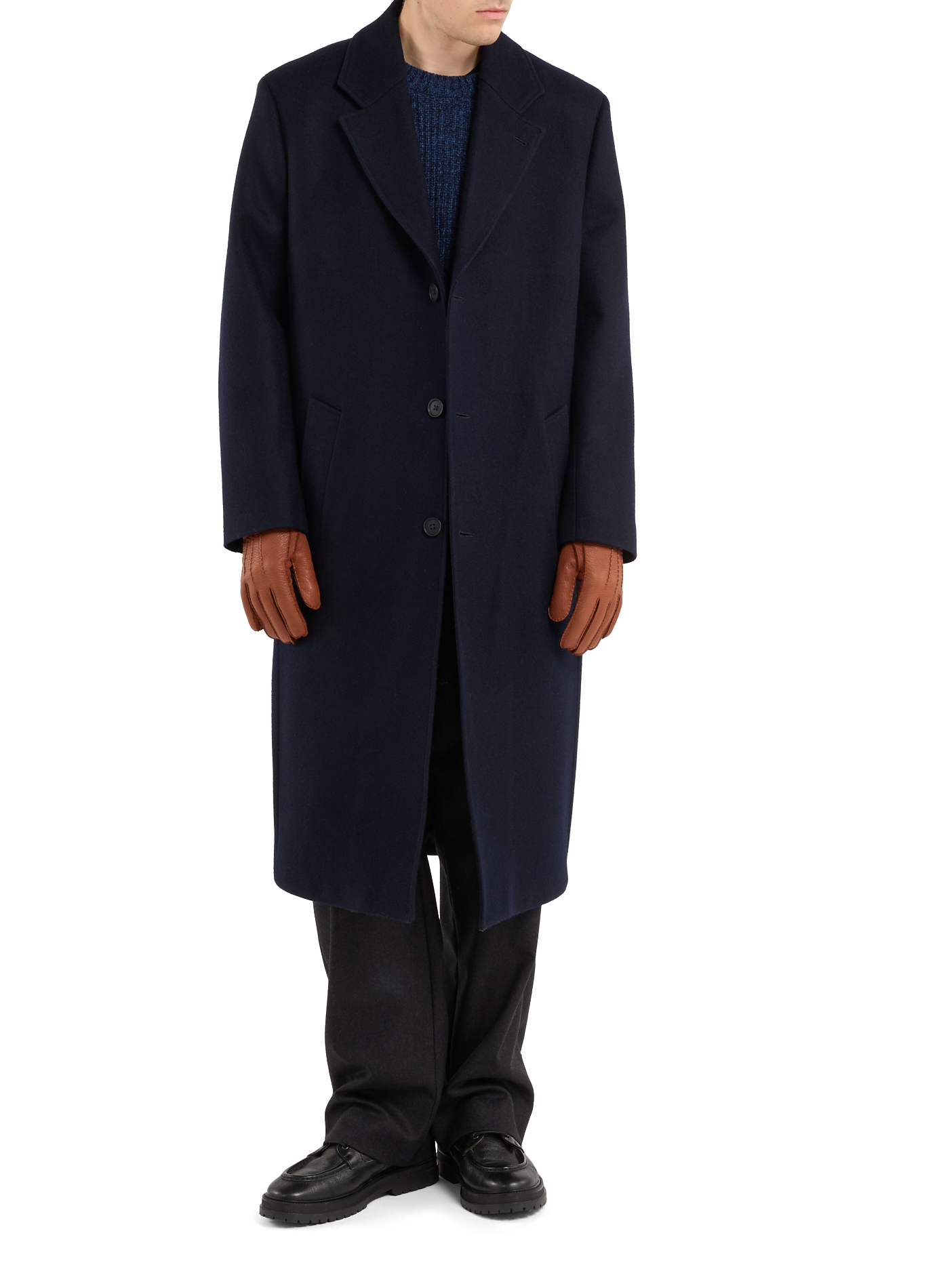 Leather gloves SAISON 1865 Brown
