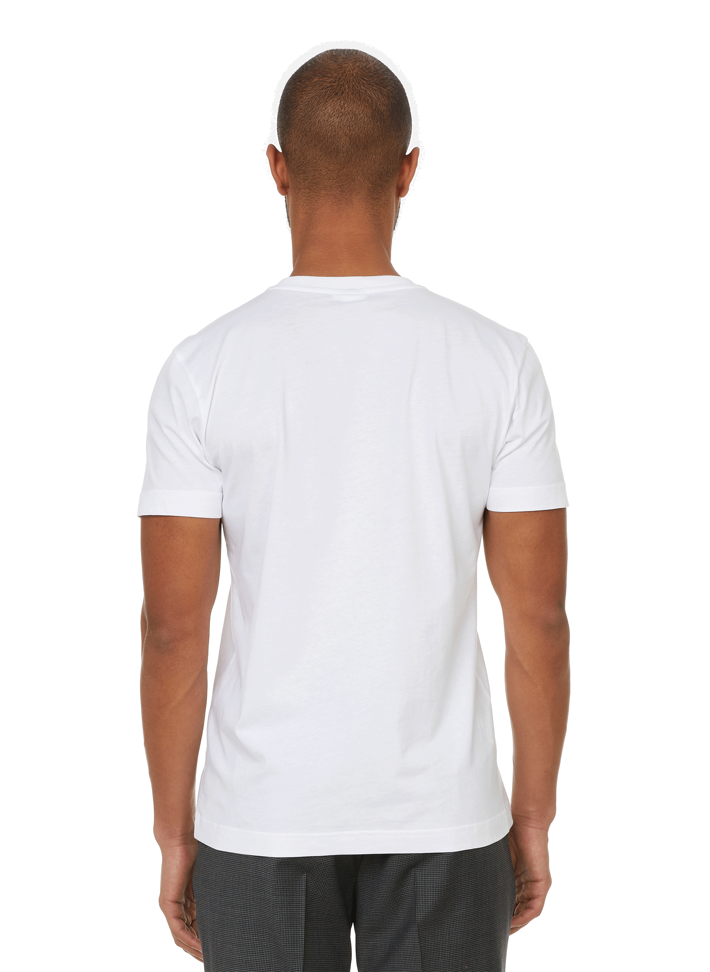 Round neck t-shirt in organic cotton jeff-o. AU PRINTEMPS PARIS White