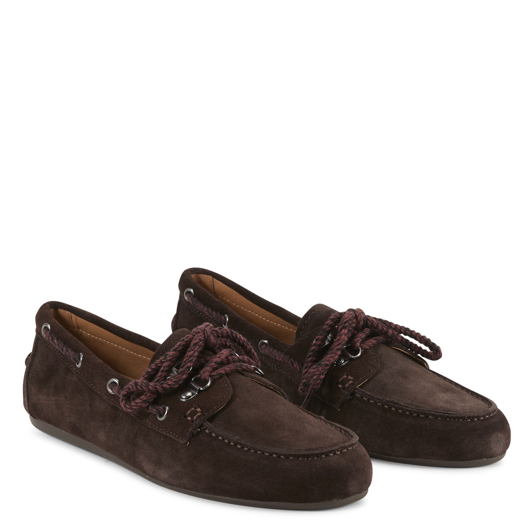 Leren bootschoenen BIBI LOU Bruin