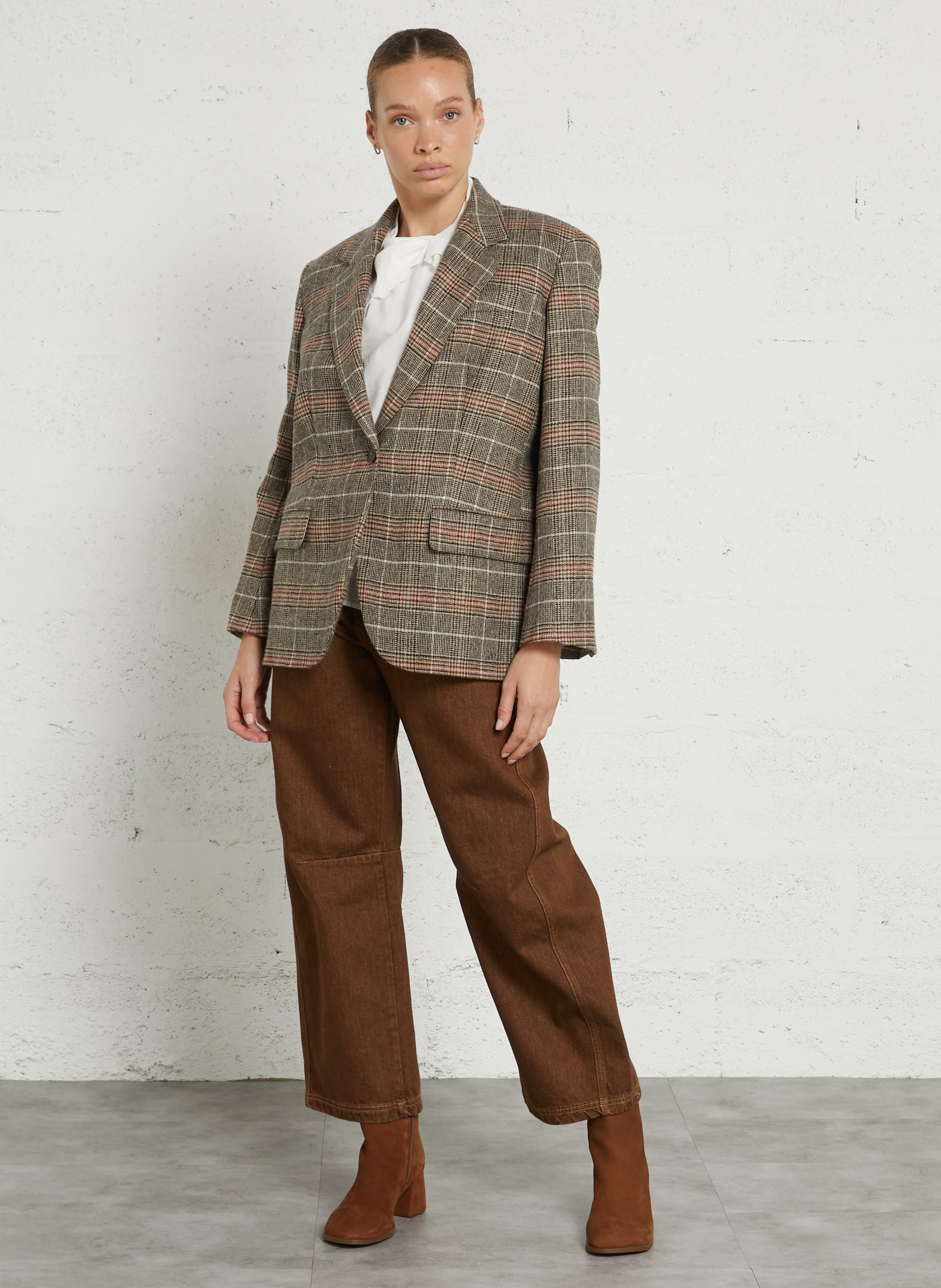 Straight wool blend blazer MAX MARA WEEK END Beige