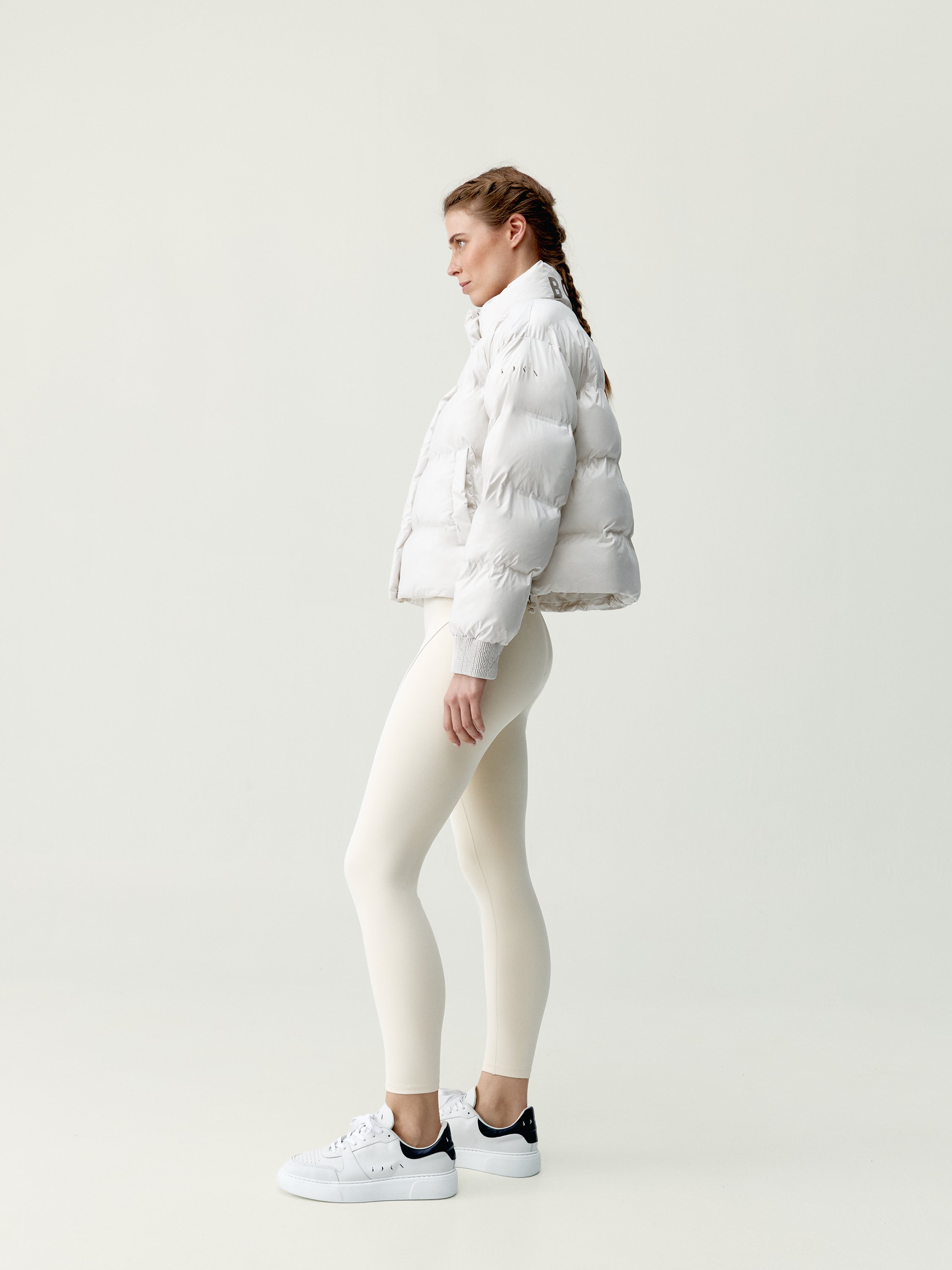 Women's sports jacket lynx zip closure BORN Beige