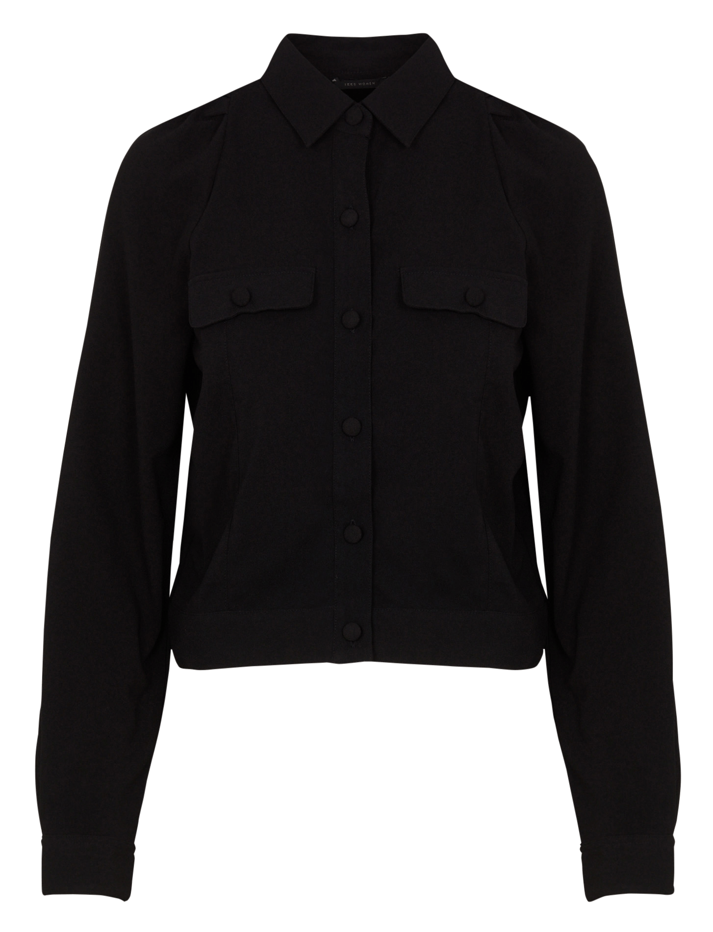 Short shirt with classic collar IKKS Black