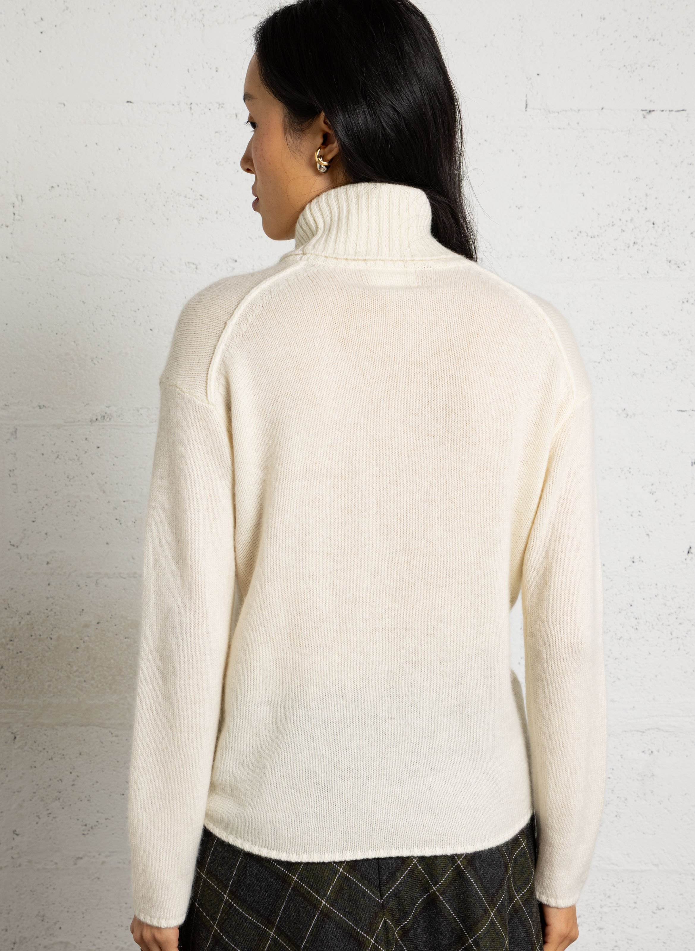 Straight cashmere sweater MAISON 123 White