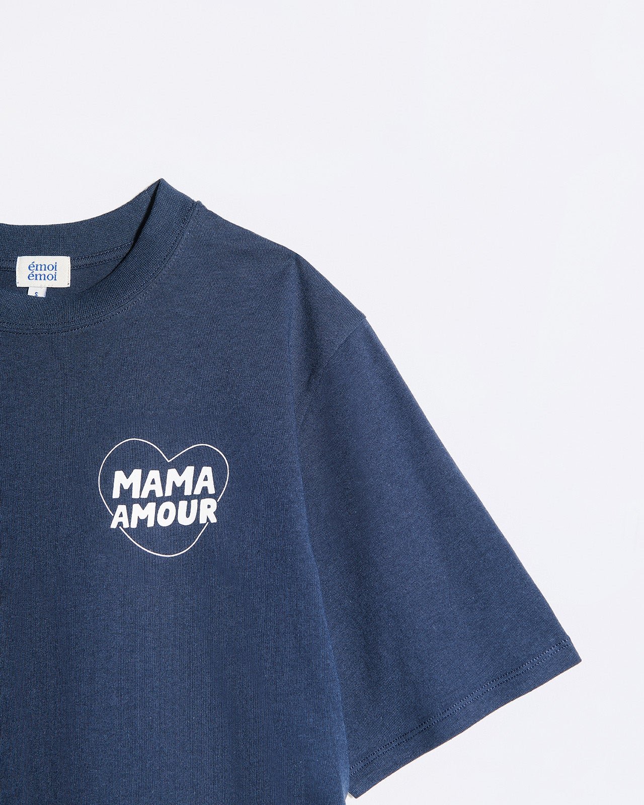 Mama Amour organic cotton T-shirt EMOI EMOI Blue