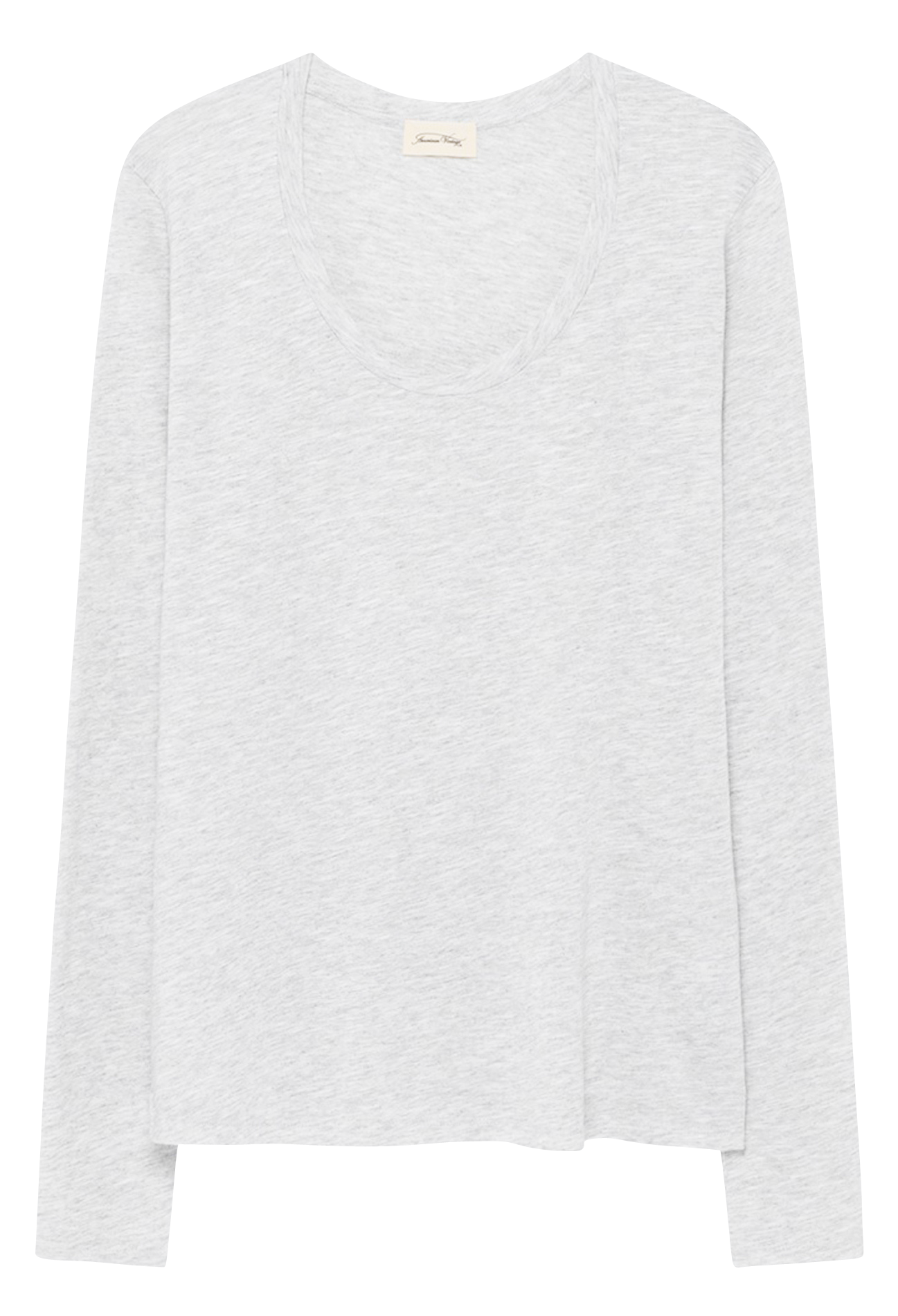 Rundhals-T-Shirt aus Baumwolle Grau