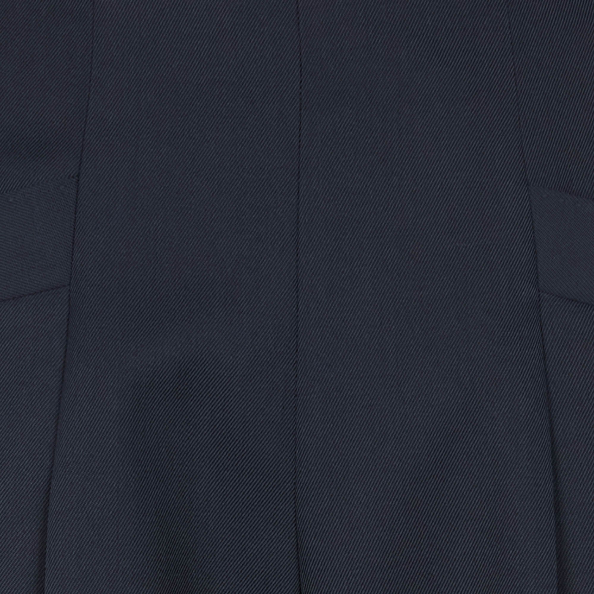 Wide-leg wool-blend pants SANDRO Blue