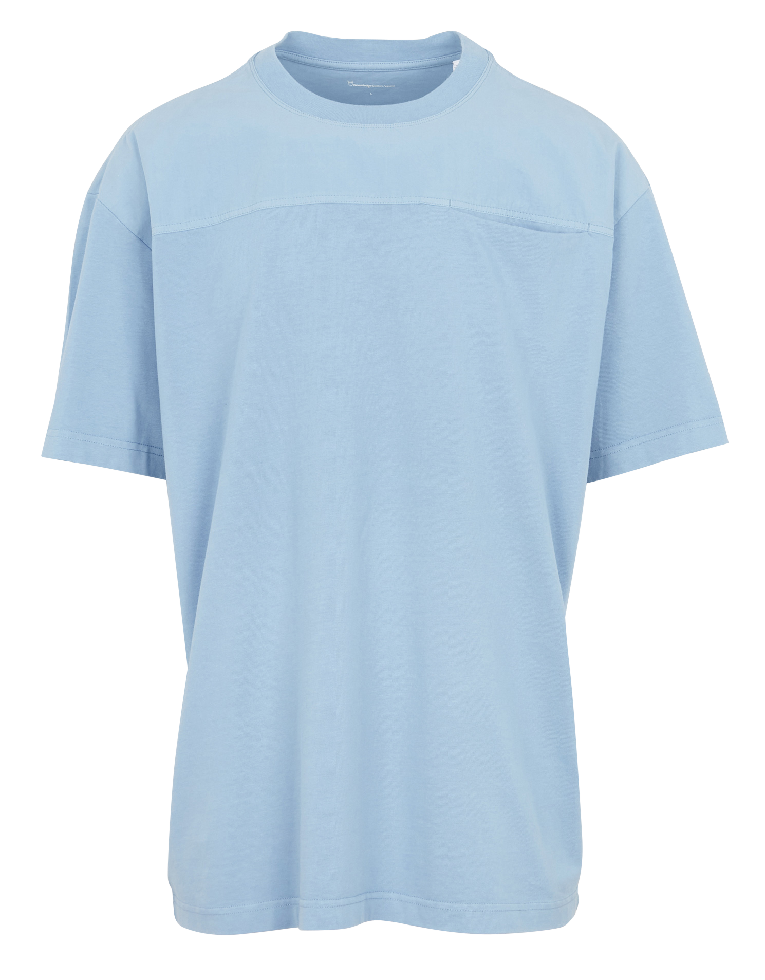 Tee-shirt col rond oversize en coton bio KNOWLEDGE COTTON APPAREL Bleu