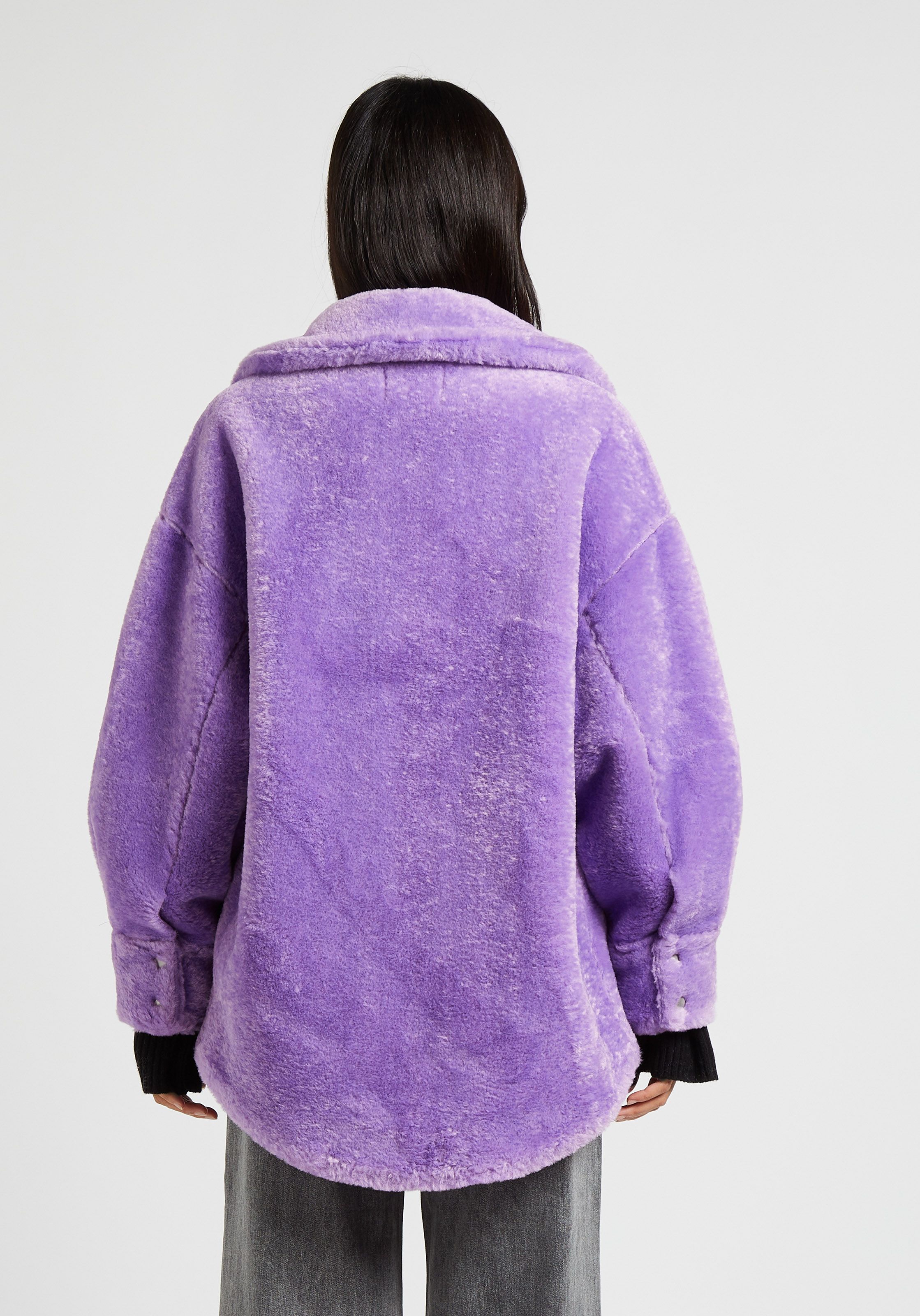 Mauve clearance fur coat