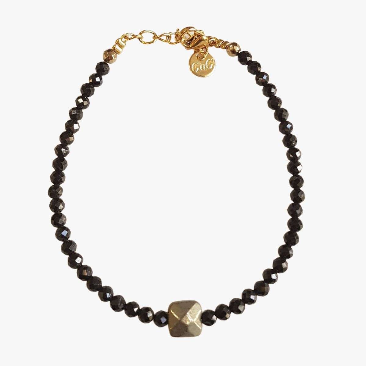 Pyrite bracelet GINANDGER Black