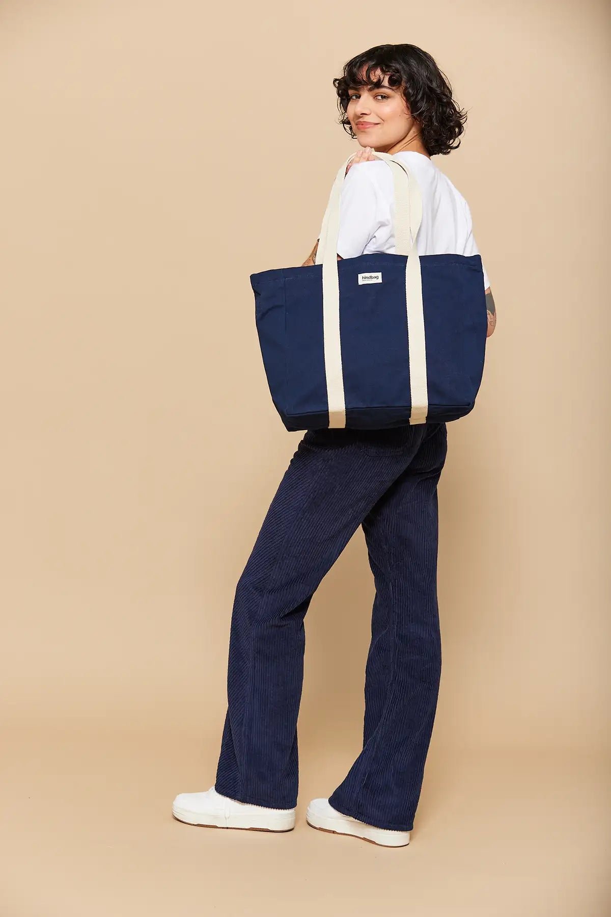 Cotton tote bag HINDBAG Blue
