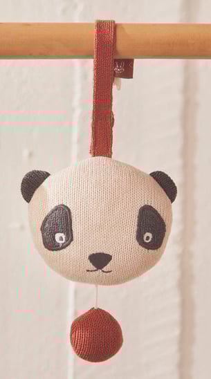 Cotton and polyester music mobile White