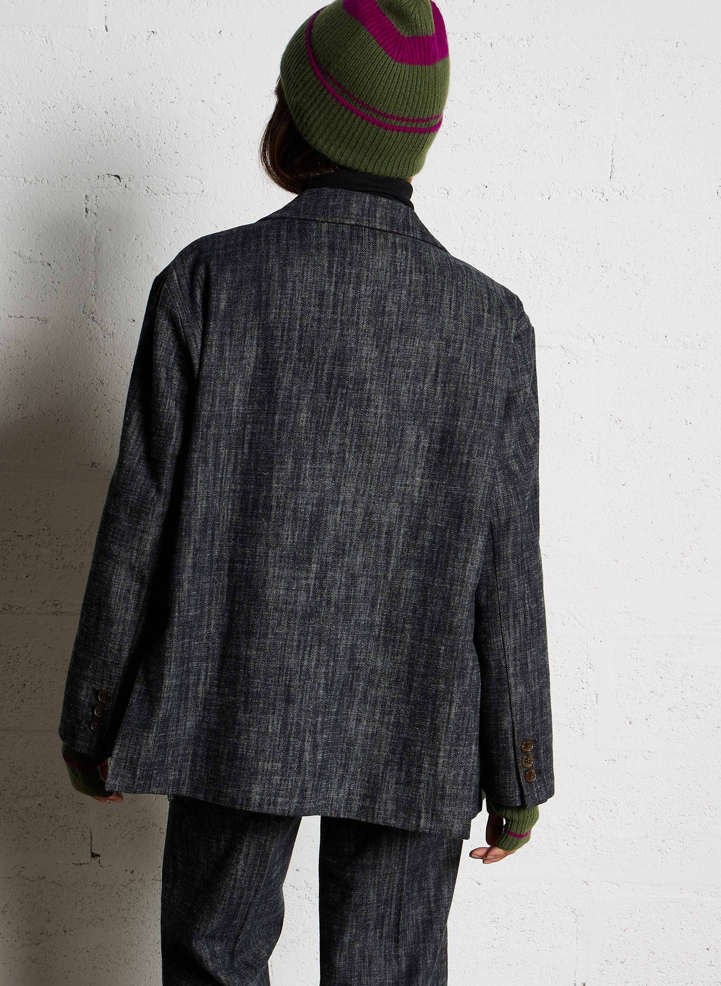 Oversized cotton blazer ATTIC AND BARN Black