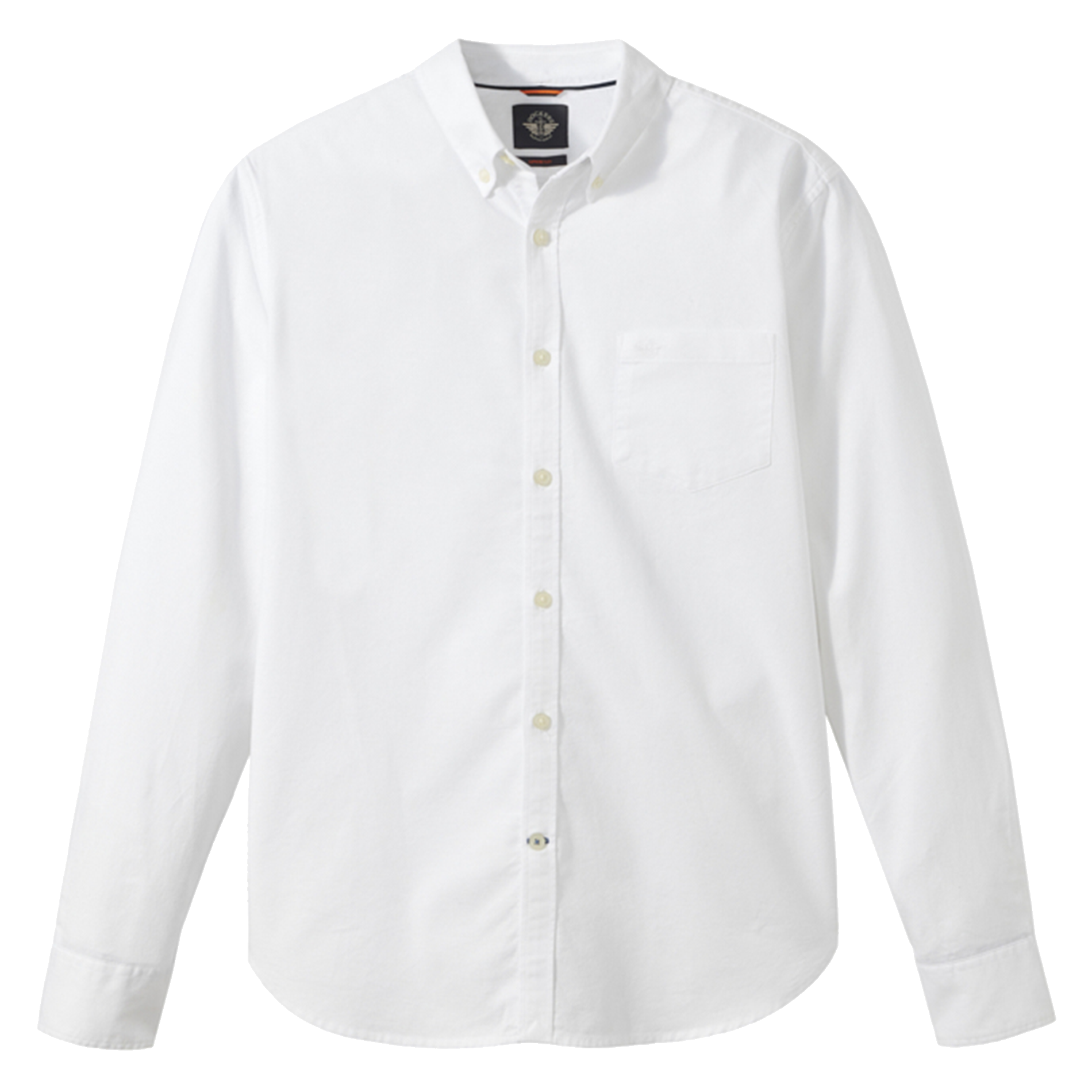 Regular-fit cotton-blend shirt with button-down collar DOCKERS White