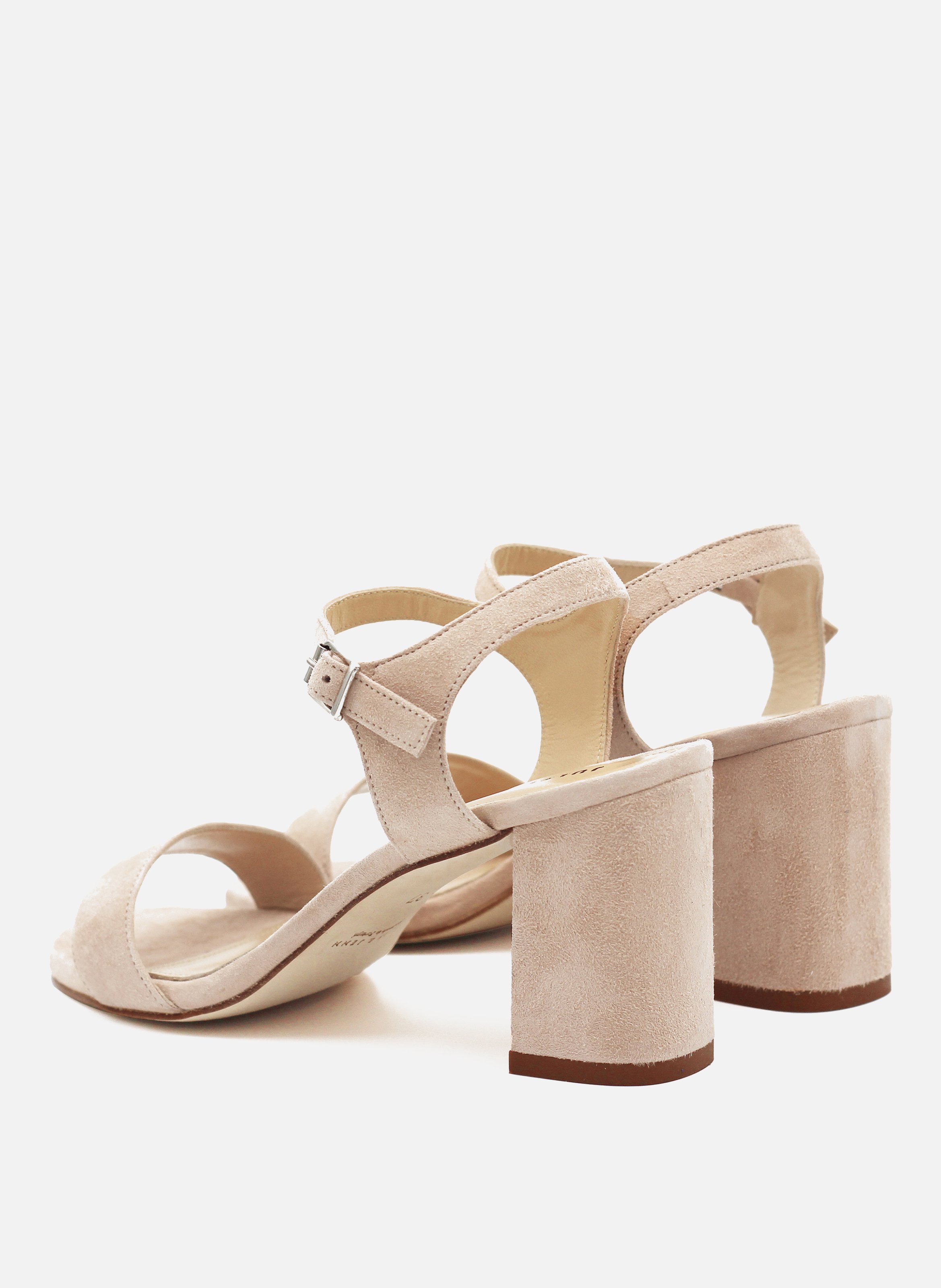 Heeled suede sandals JULES & JENN Beige