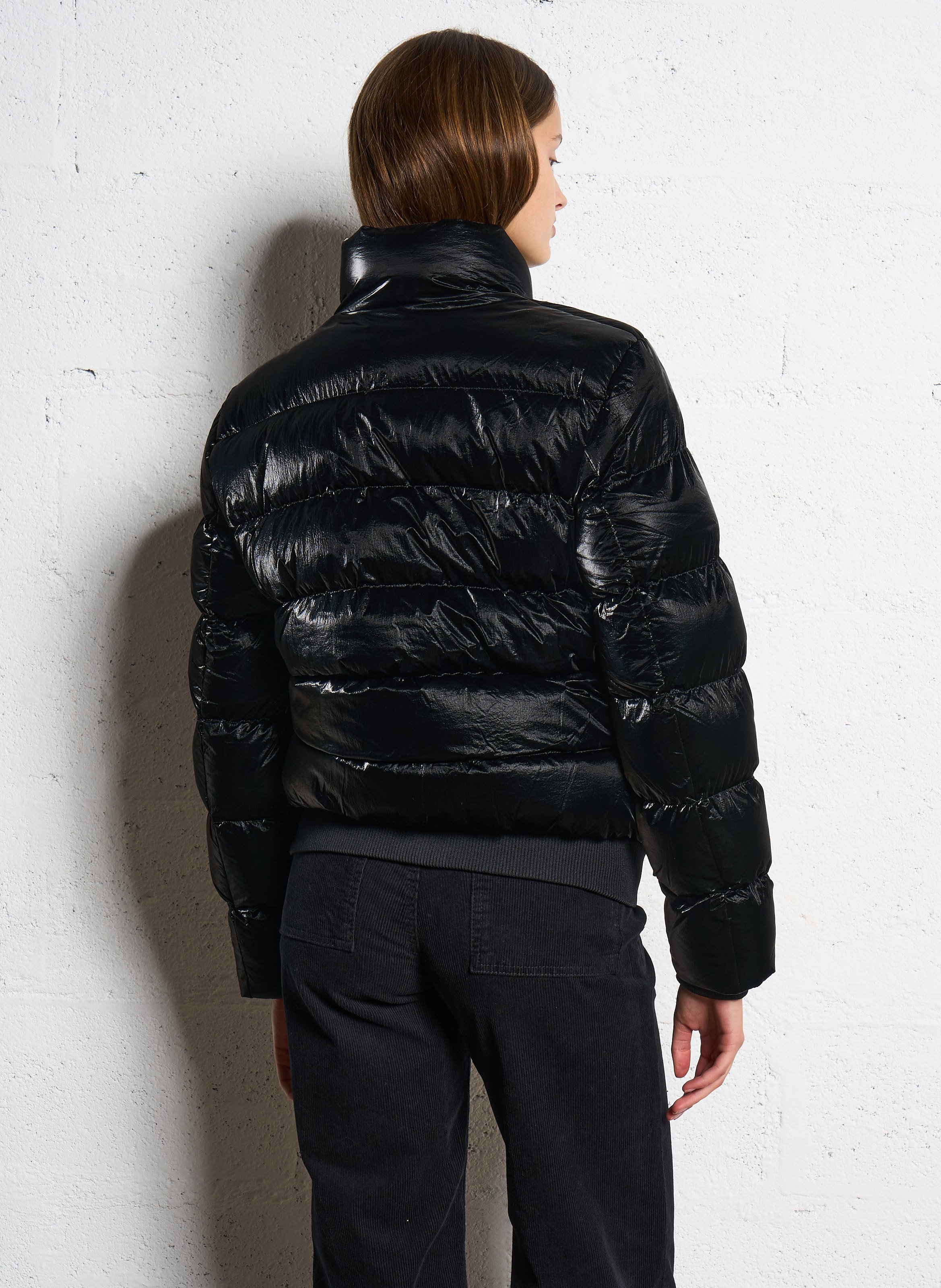 Doudoune effet satiné  SCHOTT Noir